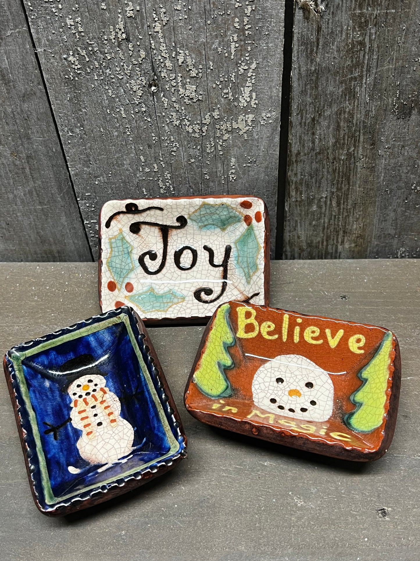 Trinket Tray, Redware, ASSORTED