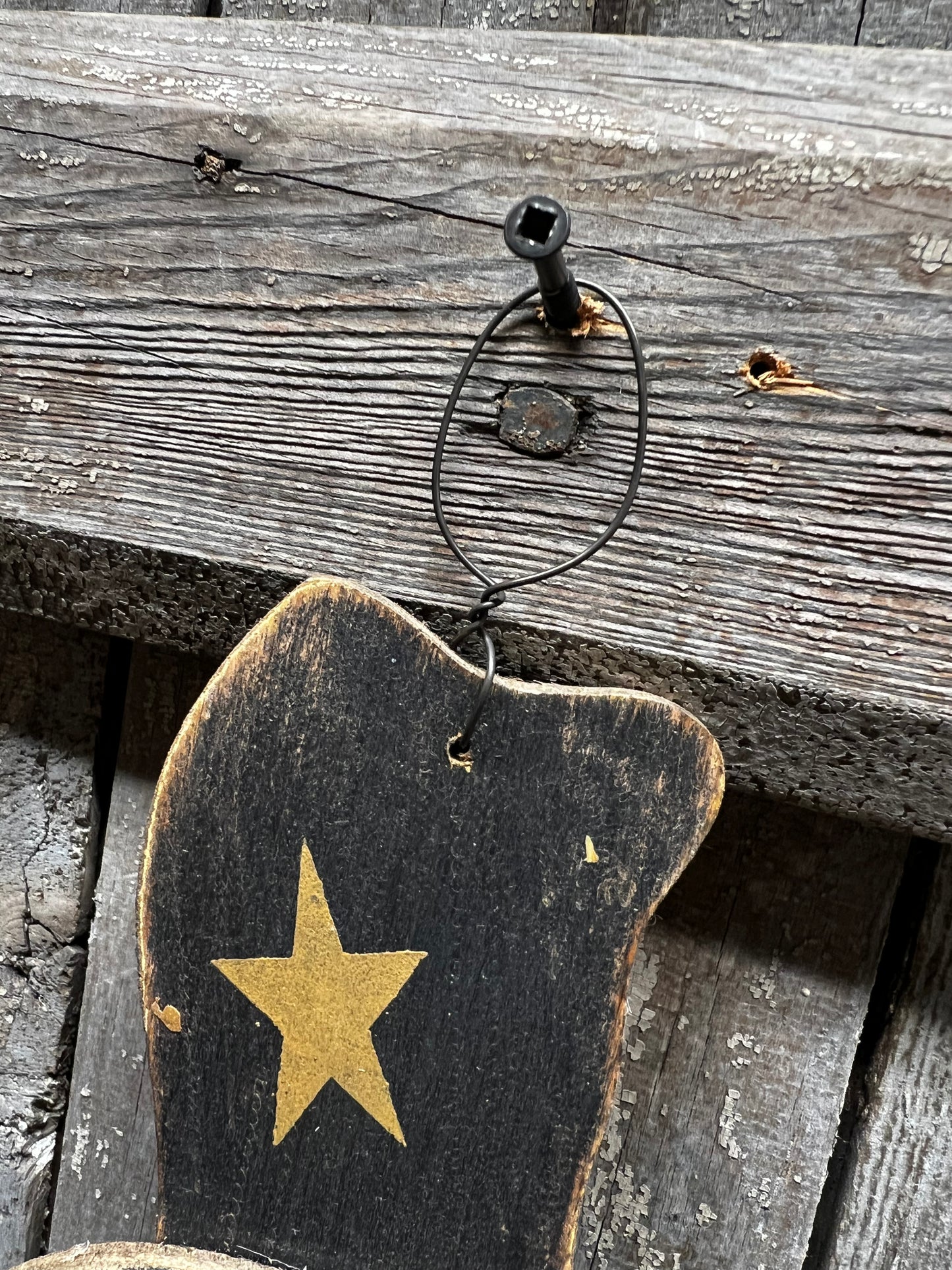 Hanger, SNOWMAN W/STAR