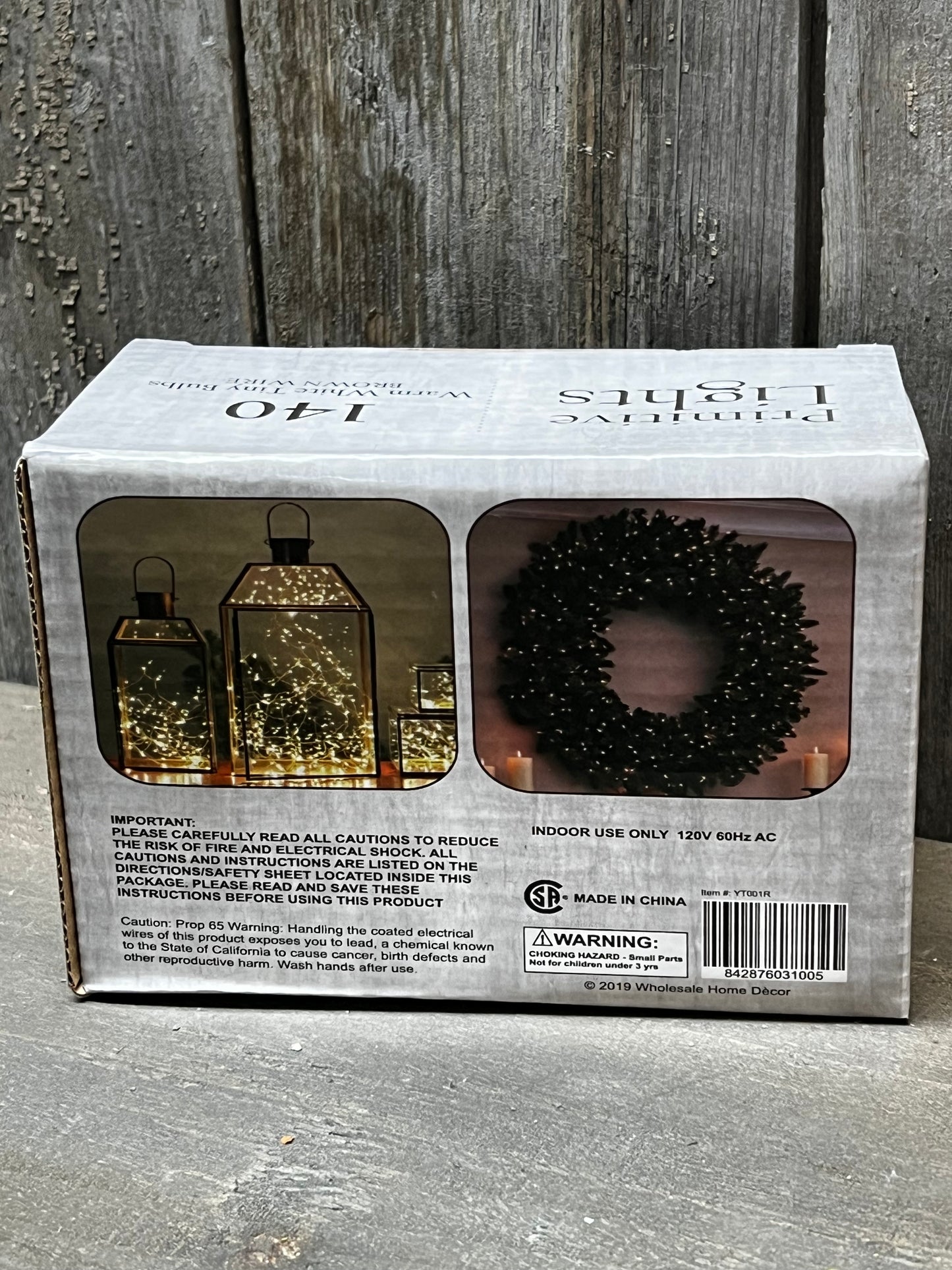 Teeny Bulbs, Brown Cord, 140 Count, WARM WHITE