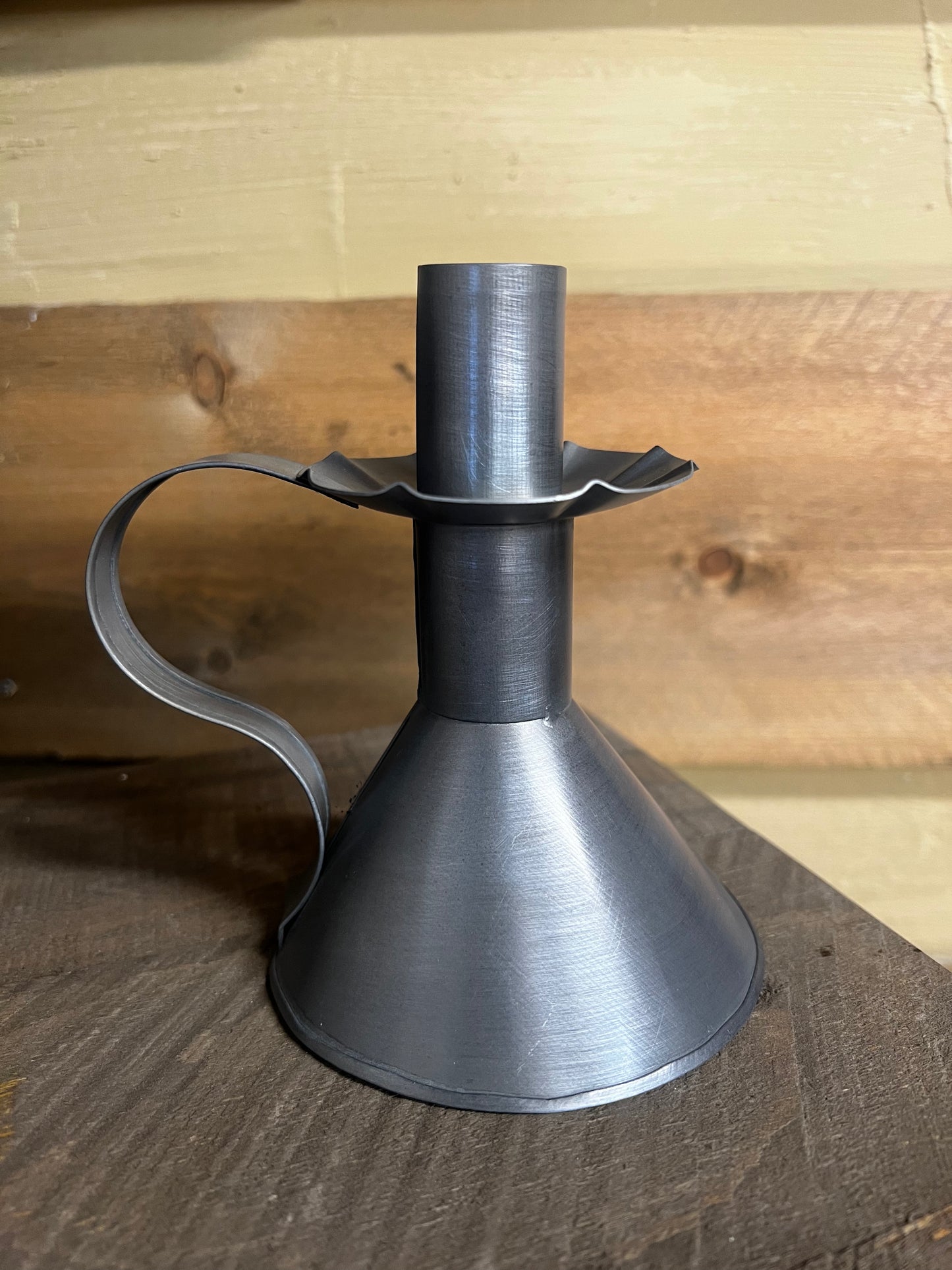 Candle Stand, ANTIQUE TIN