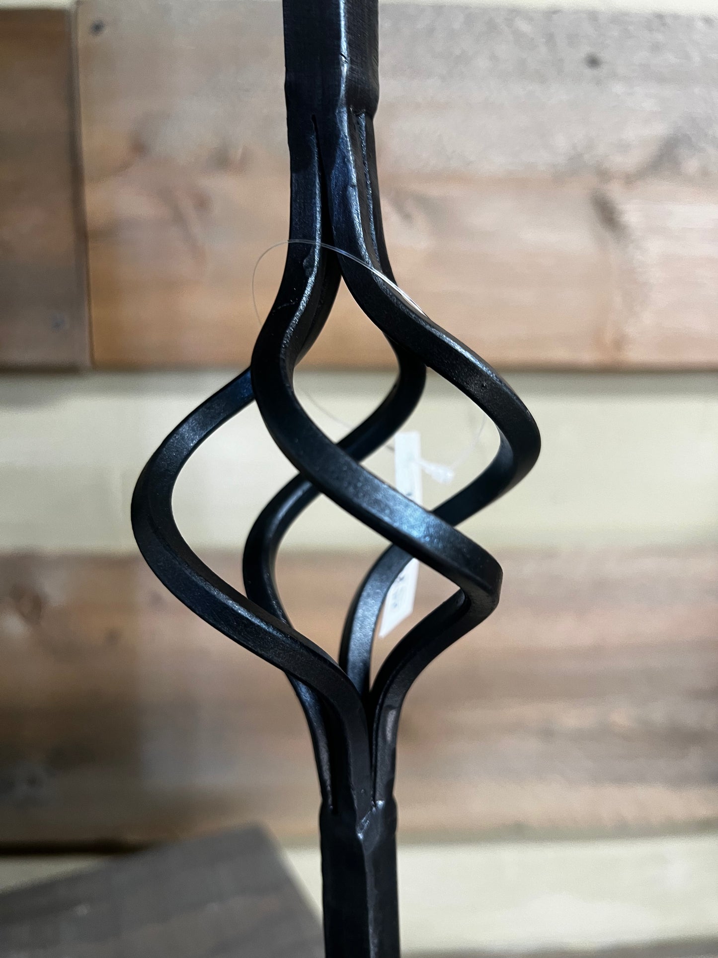 Candle Holder, Pillar, 15", WROUGHT IRON