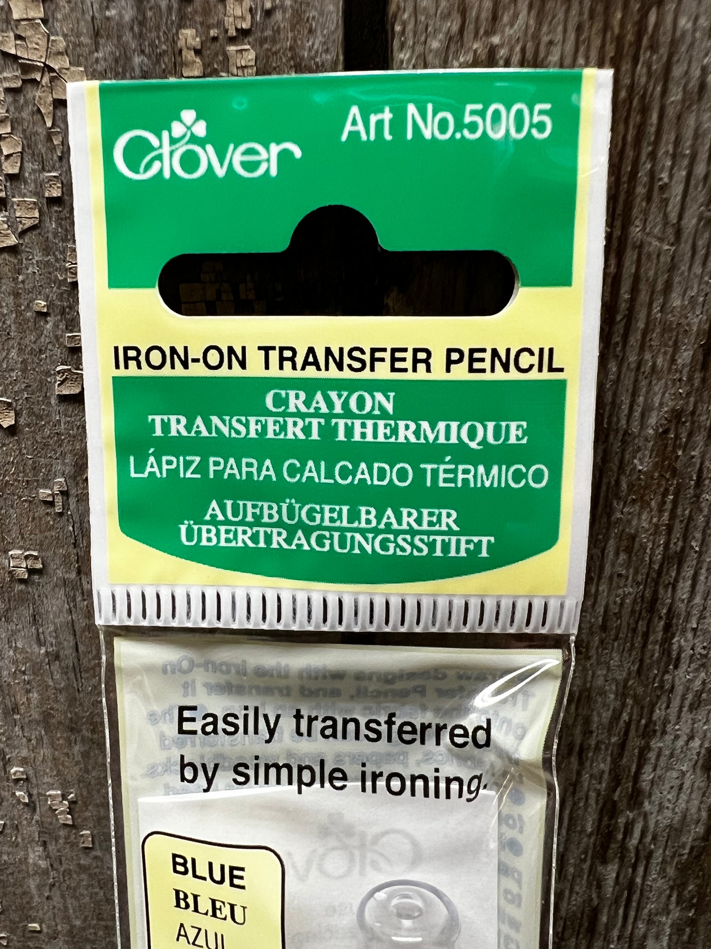 Iron-On Transfer Pencil, BLUE