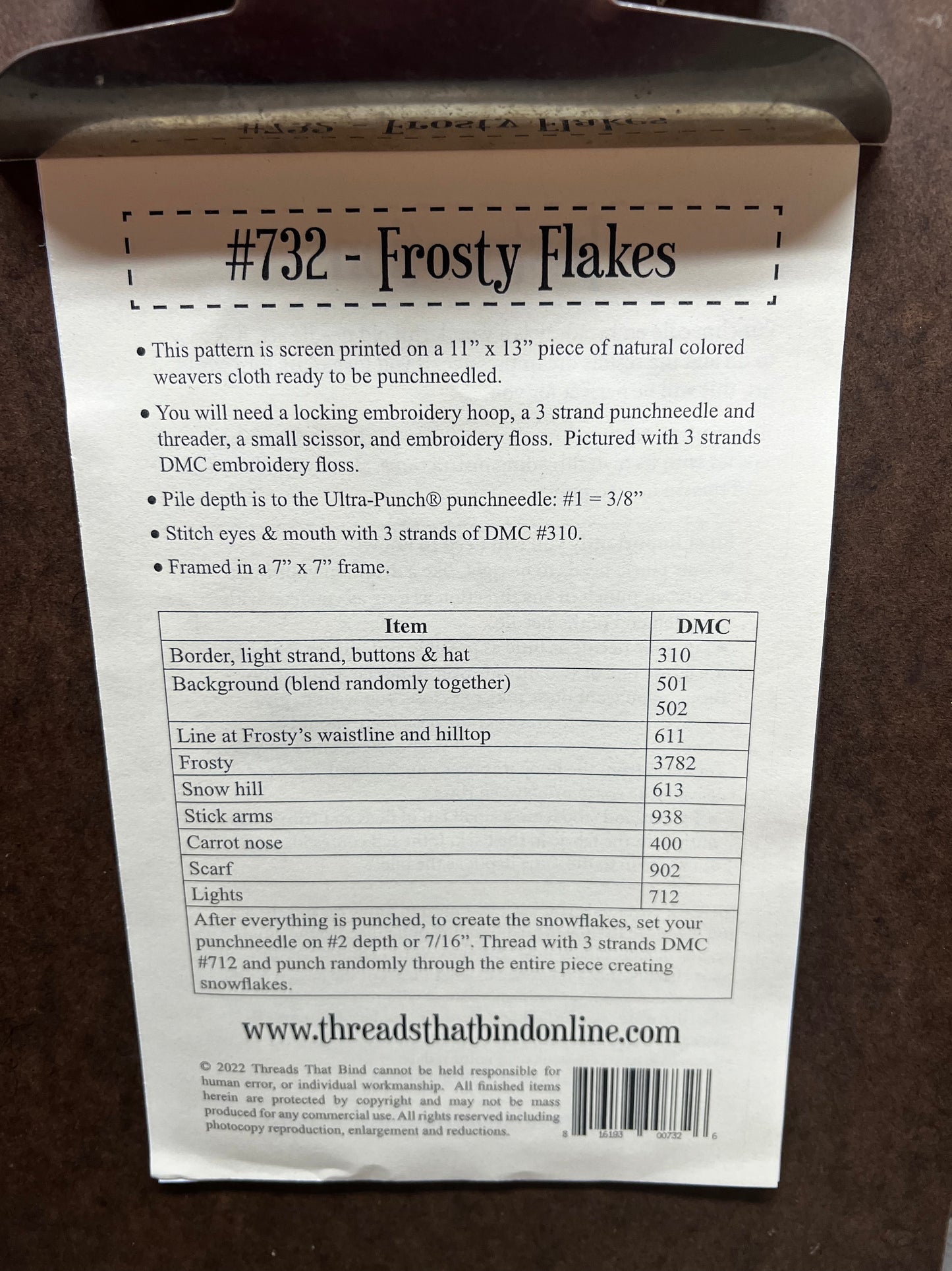 Pattern, FROSTY FLAKES