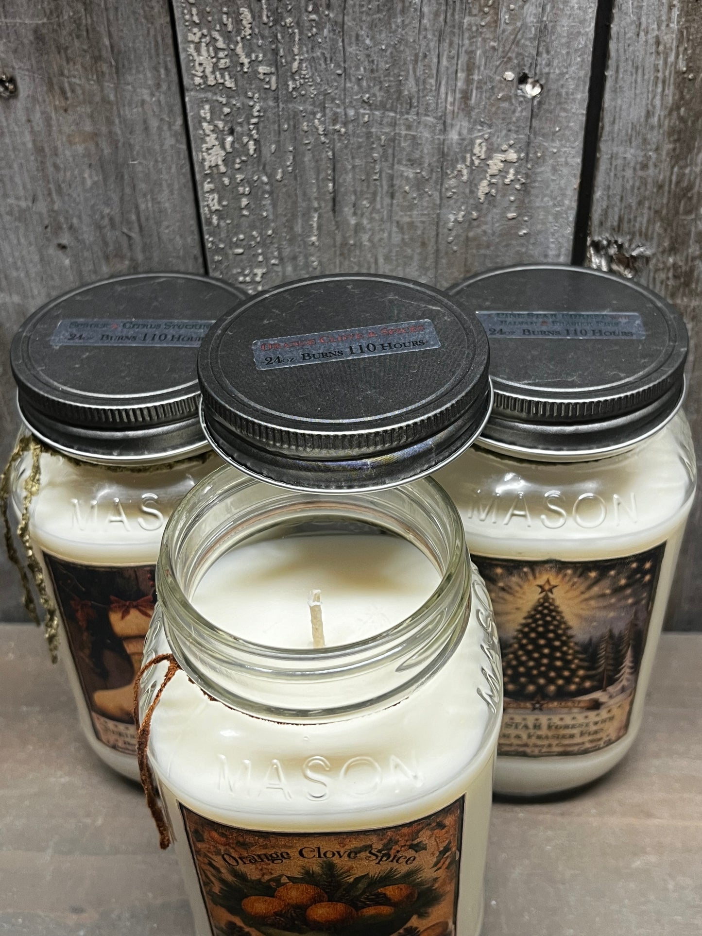 Soy /Coconut Wax Candle, 24 Ounce, HOLIDAY ASSORTED
