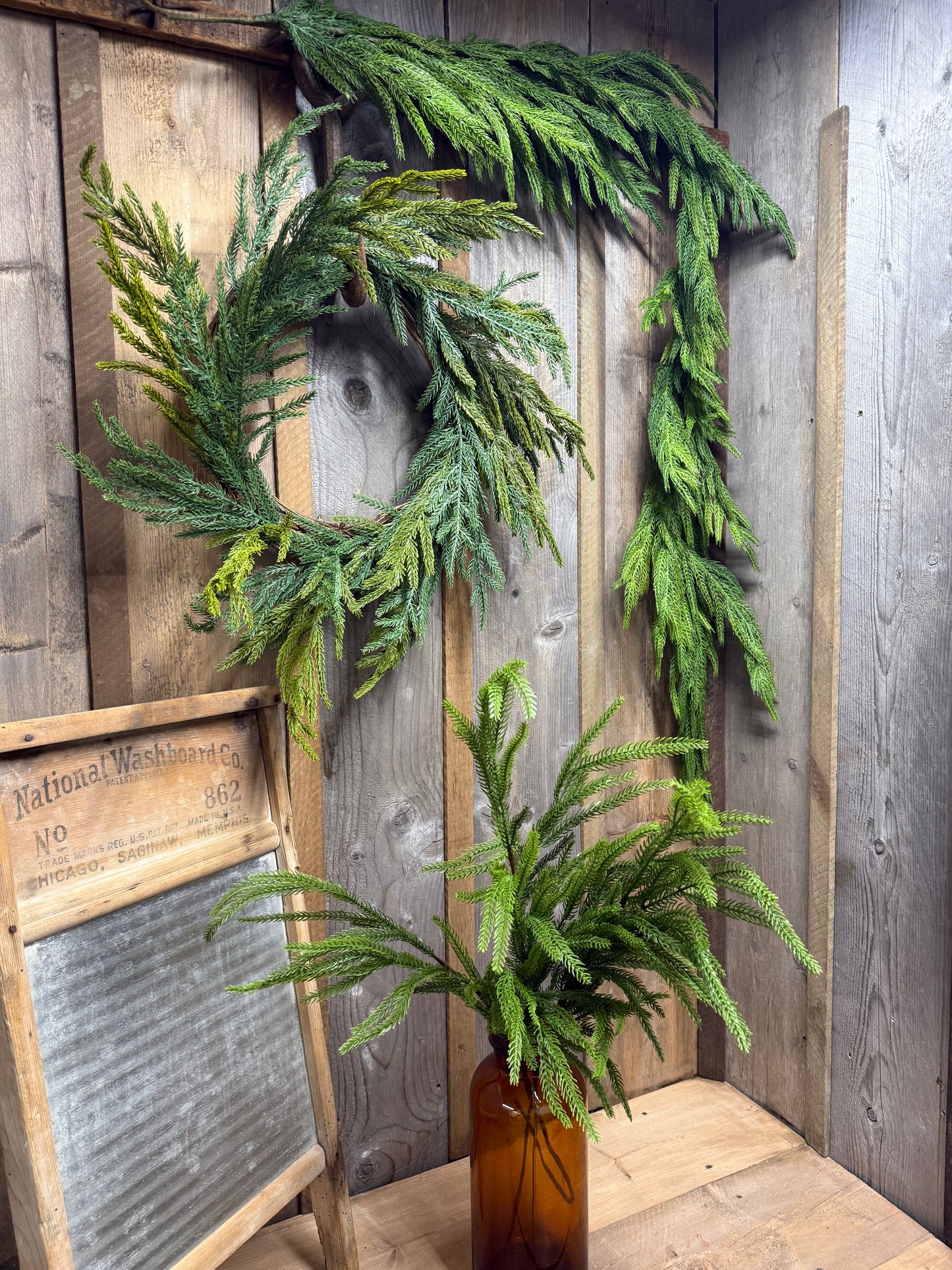 Spray, 28", REAL TOUCH NORFOLK PINE
