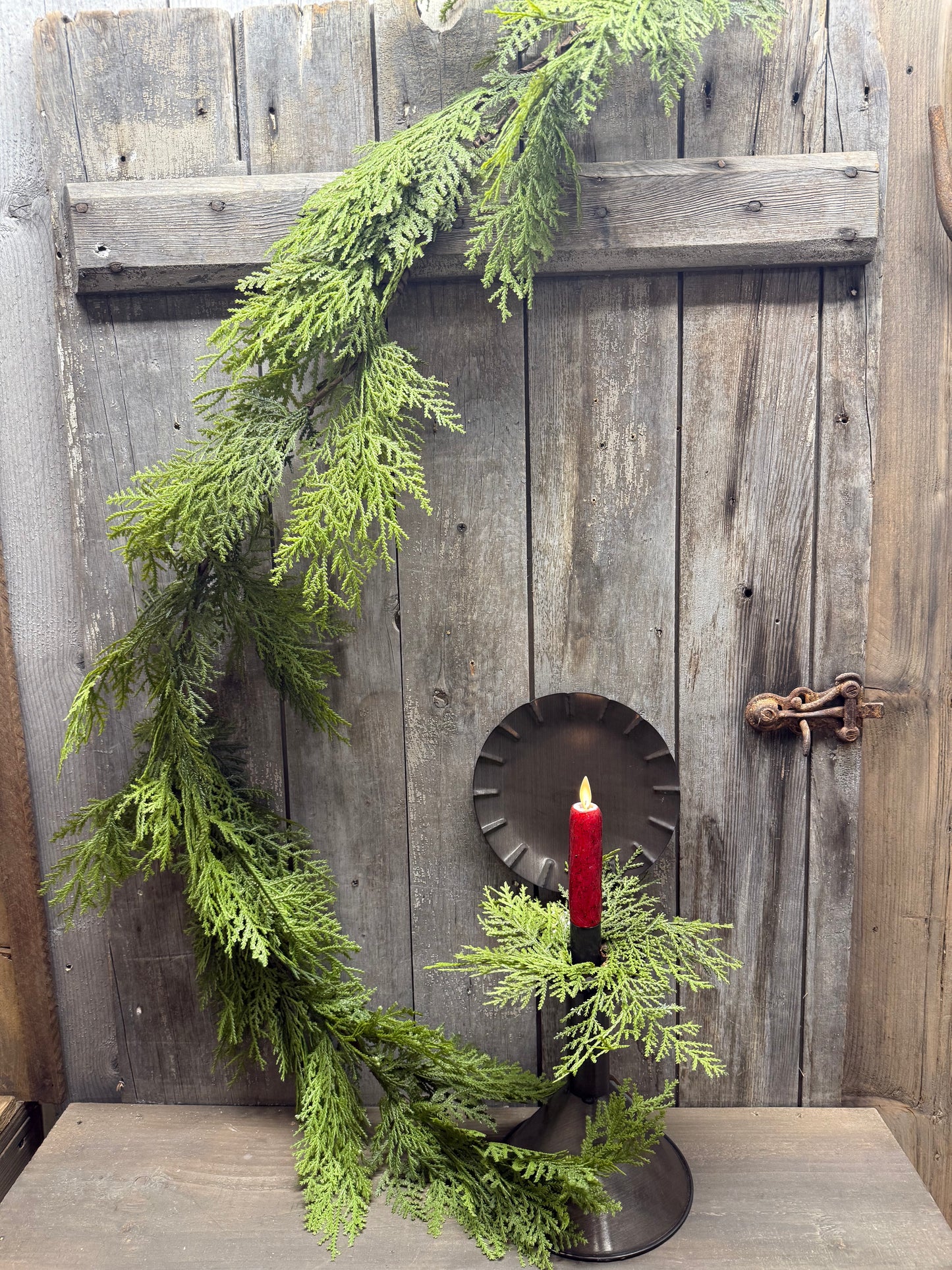 Mini Candle Ring, 1.5" Inner Ring, REAL TOUCH CEDAR