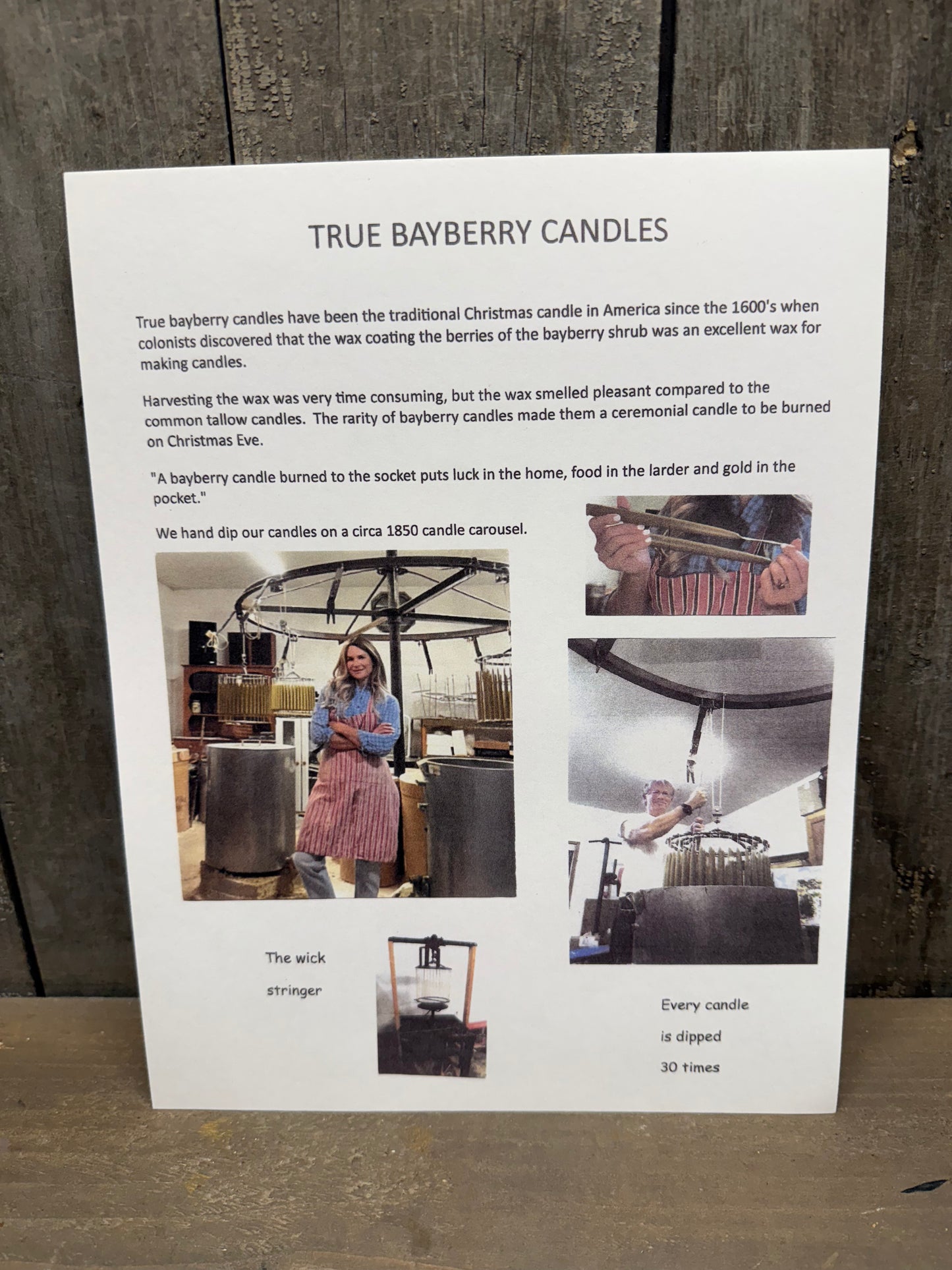 Taper Candles, 1 Pair, BAYBERRY