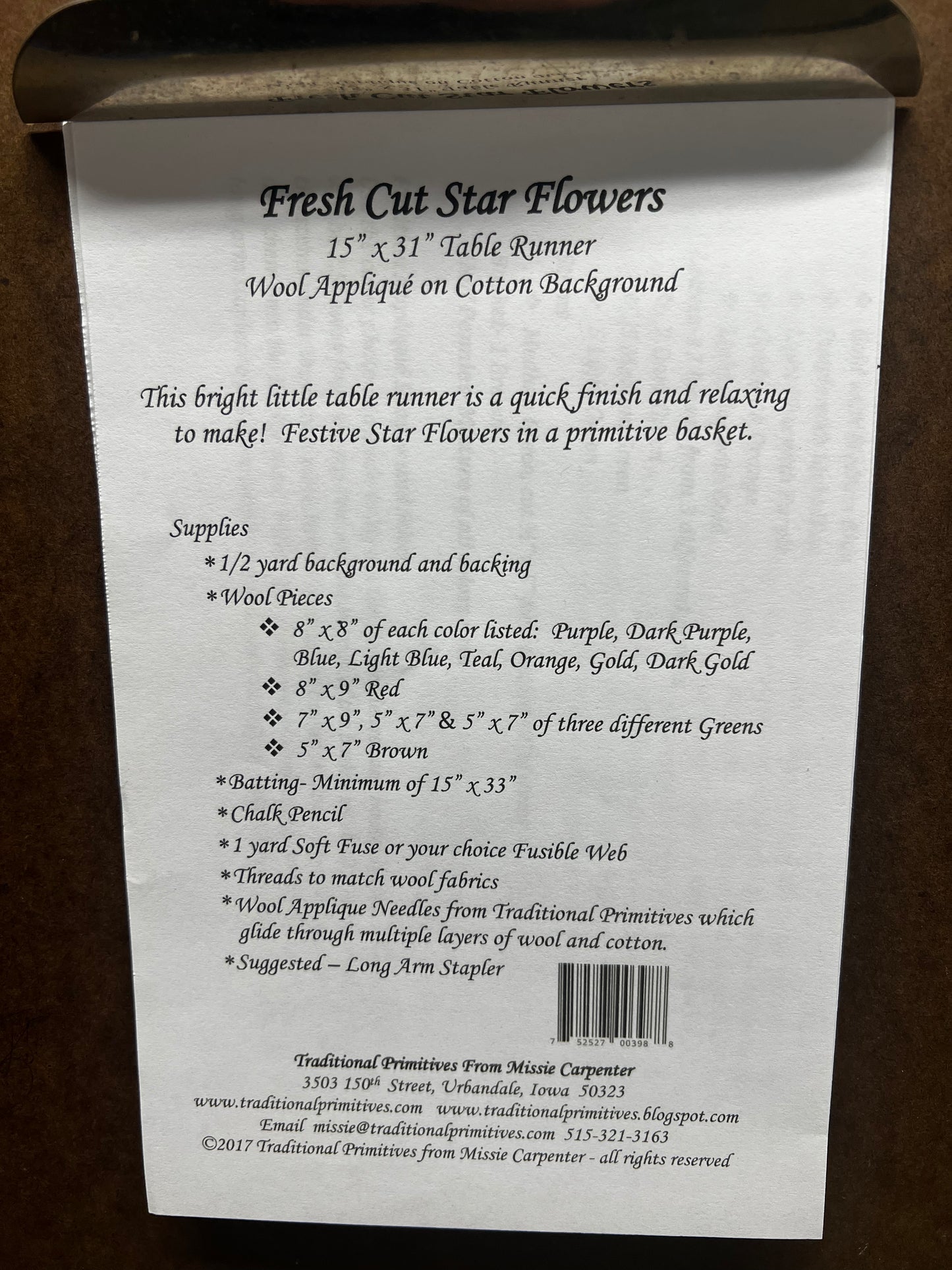Pattern, FRESH CUT STAR FLOWERS
