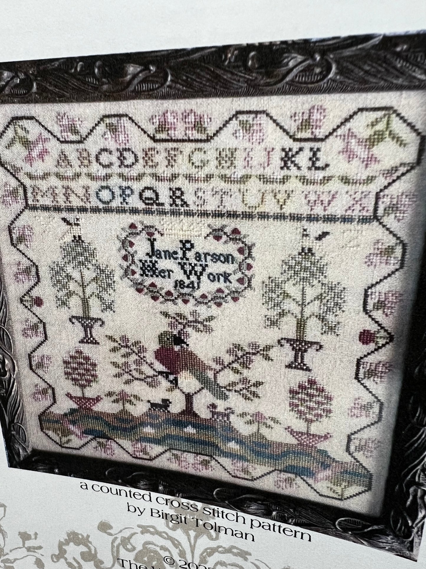 Pattern, JANE PARSON 1841 SAMPLER