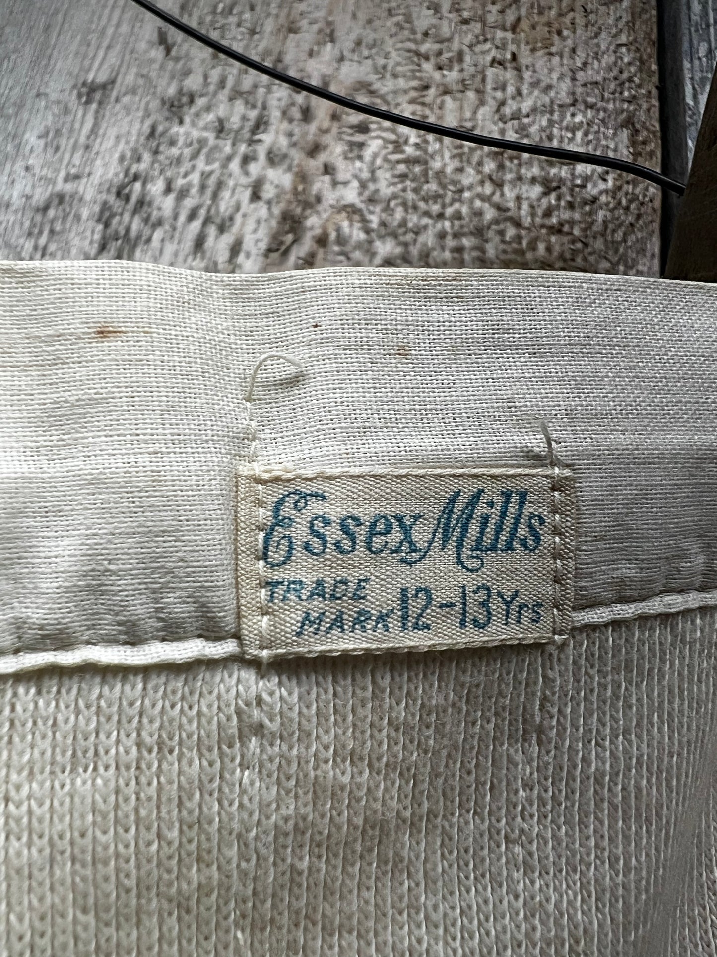 Long Johns, ESSEX MILLS SIZE 12-13