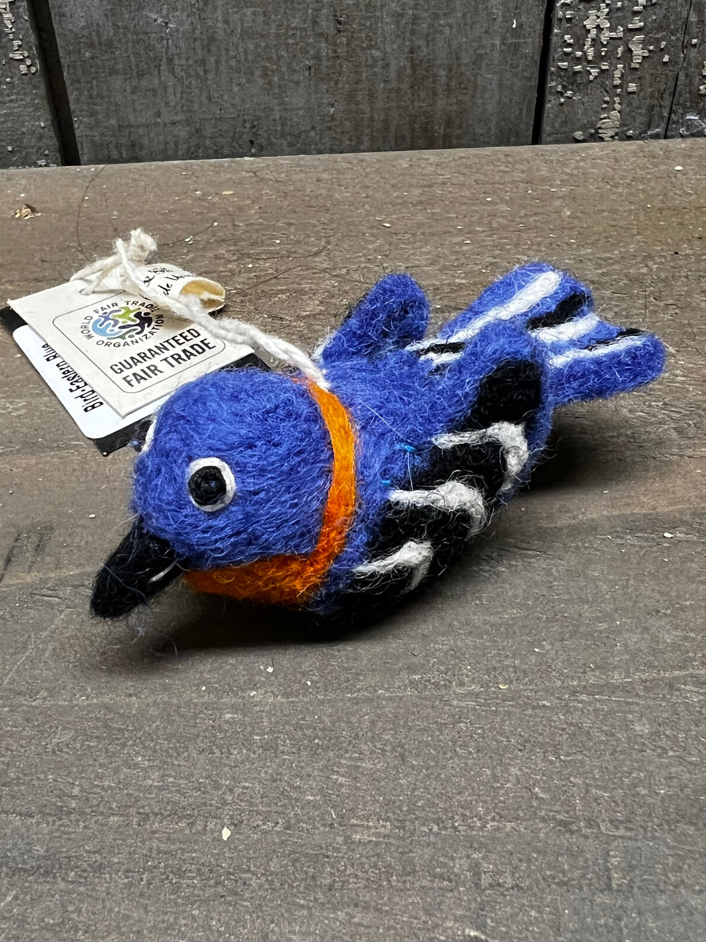 Ornament, Felt Mini, EASTERN BLUE BIRD