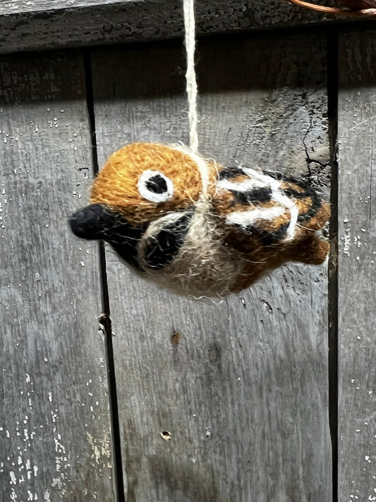 Ornament, Felt Mini, SPARROW