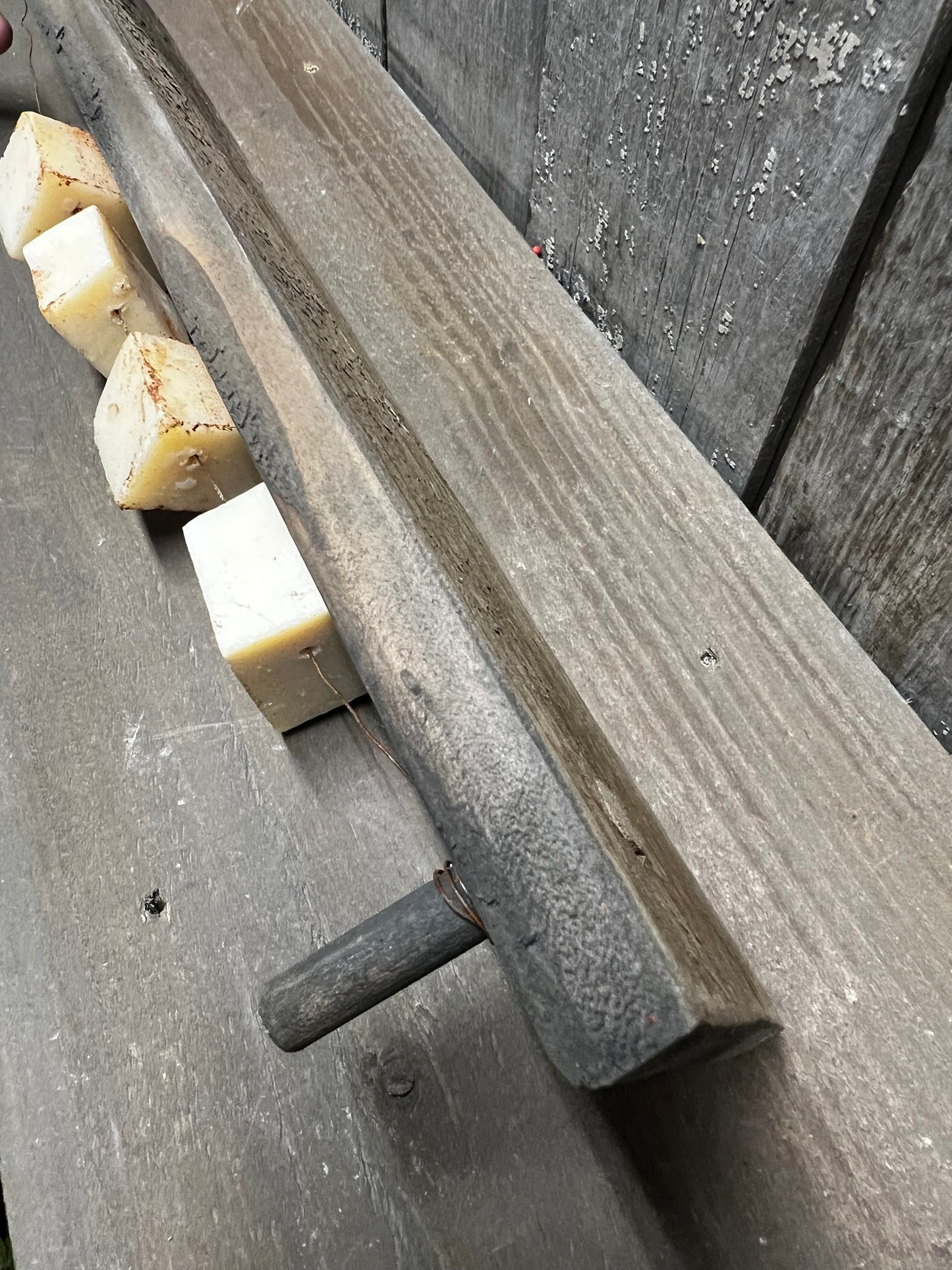 Lye Soap/ Distressed Board
