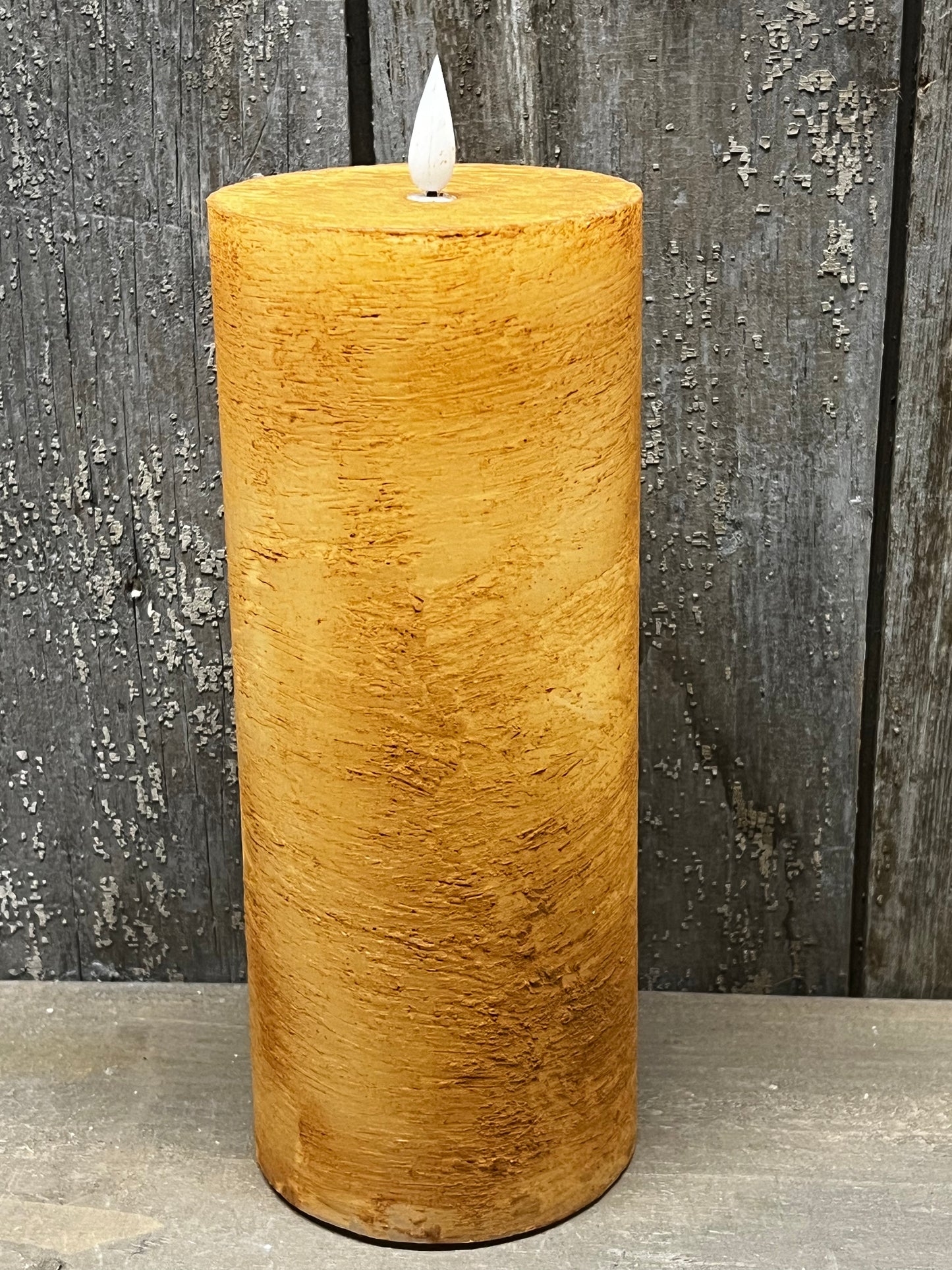 Candle, Thick Pillar, Timer, 10” CINNAMON