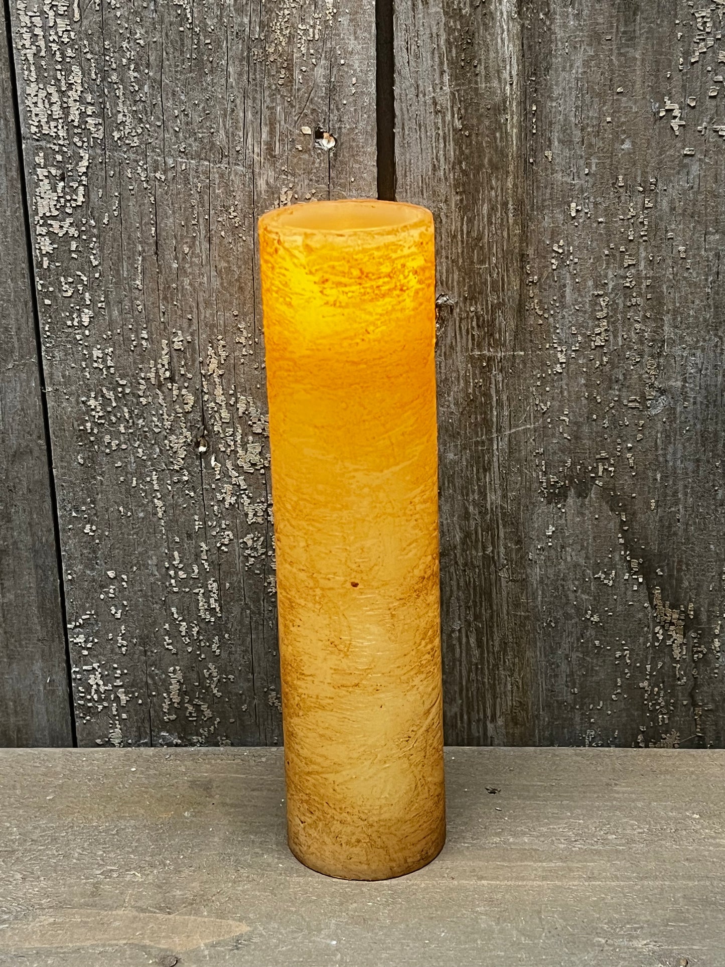 Candle, Votive, Timer, 8” RUSTIC TAN