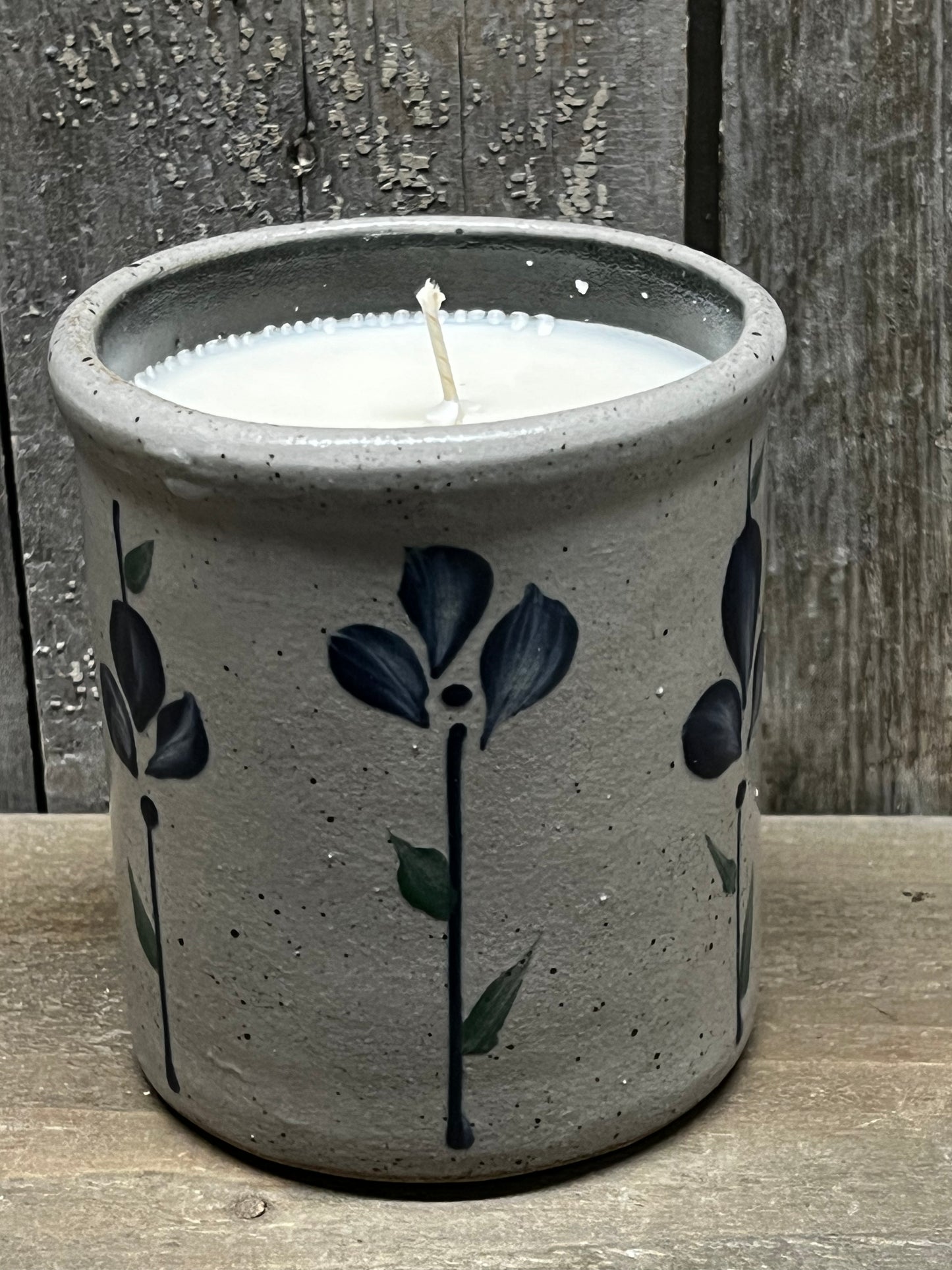 Candle Crock, Rowe Pottery, PETALS IN BLOOM