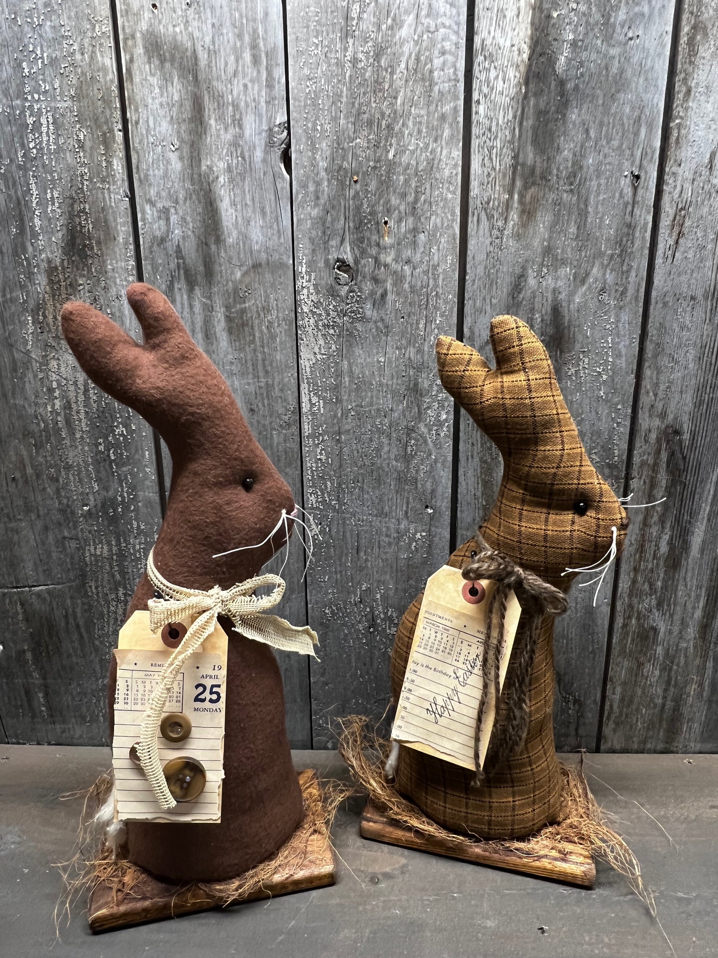 SITTING RABBIT, 14", Assorted on Base