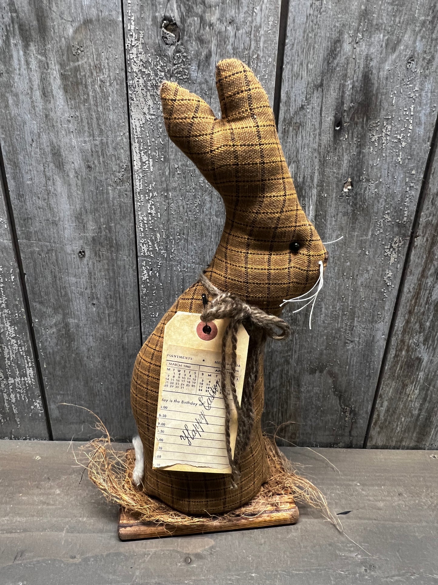 SITTING RABBIT, 14", Assorted on Base