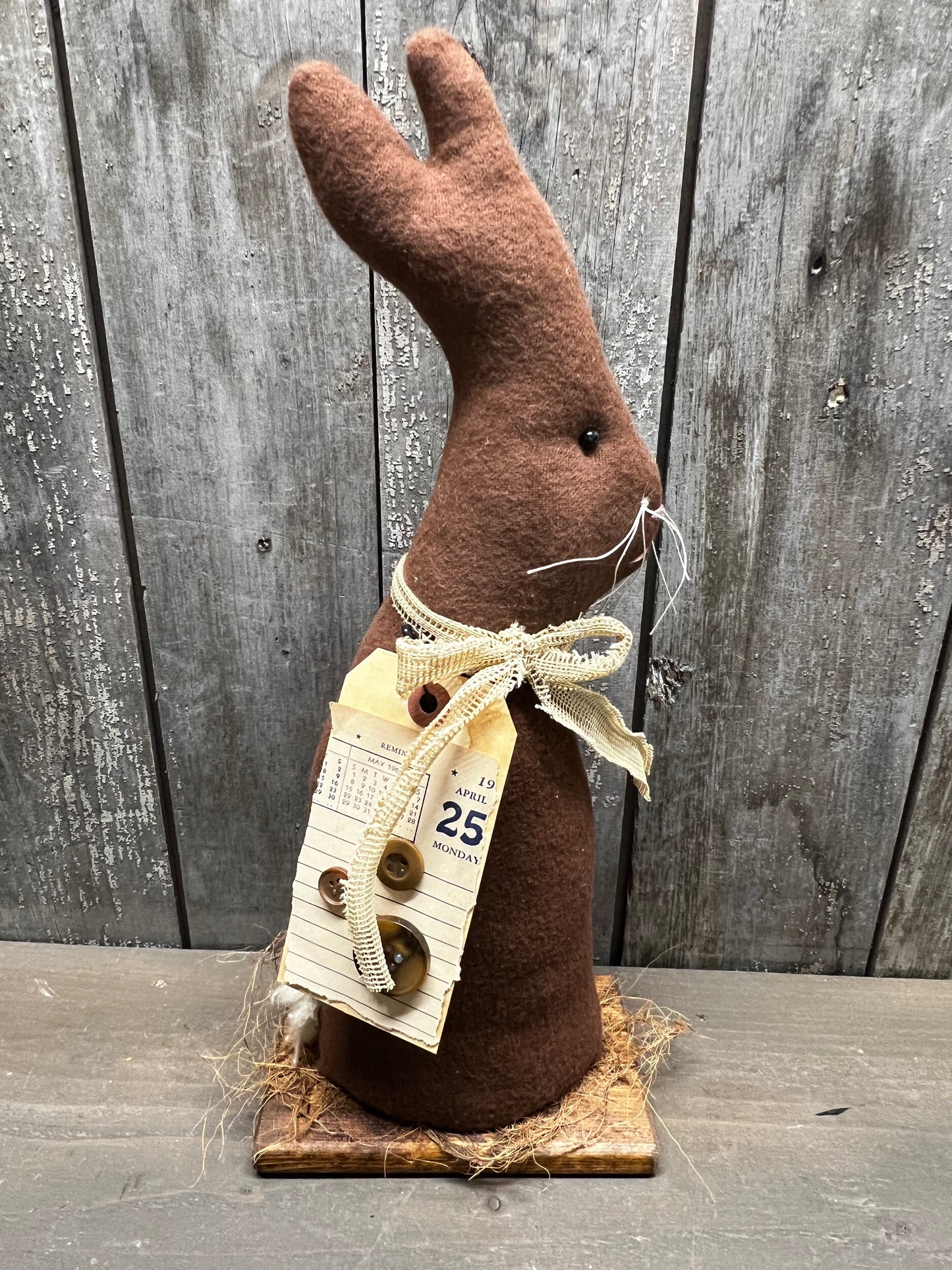 SITTING RABBIT, 14", Assorted on Base