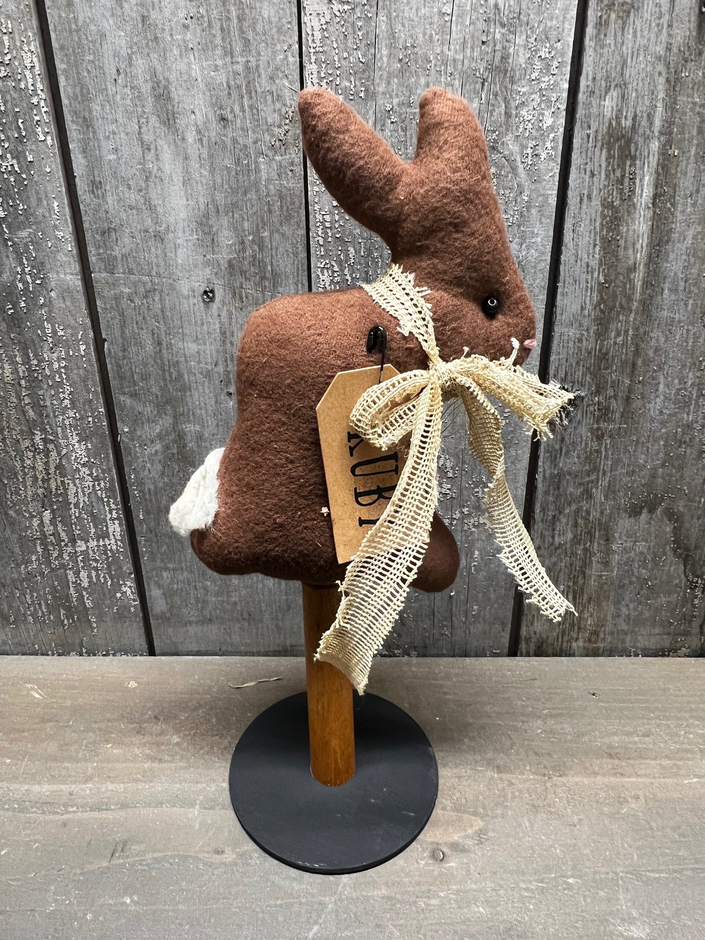 SMALL RABBIT, 11.5", Assorted/ Spool Base
