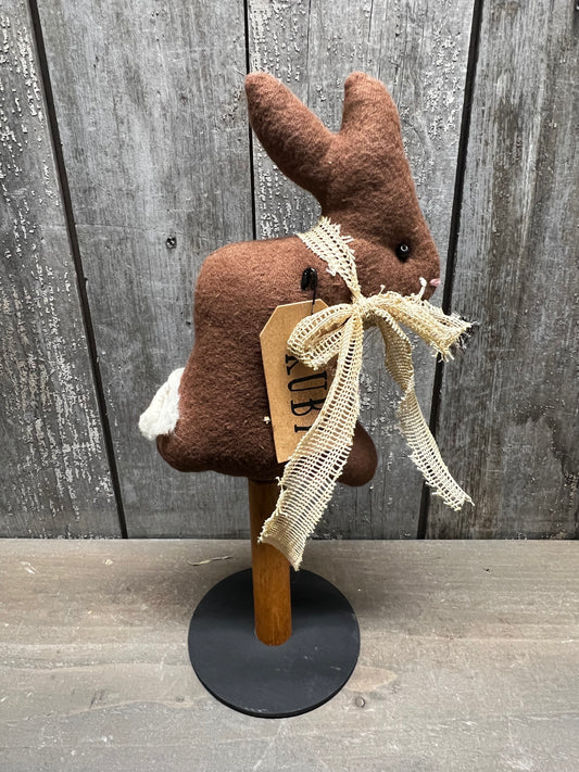 SMALL RABBIT, 11.5", Assorted/ Spool Base