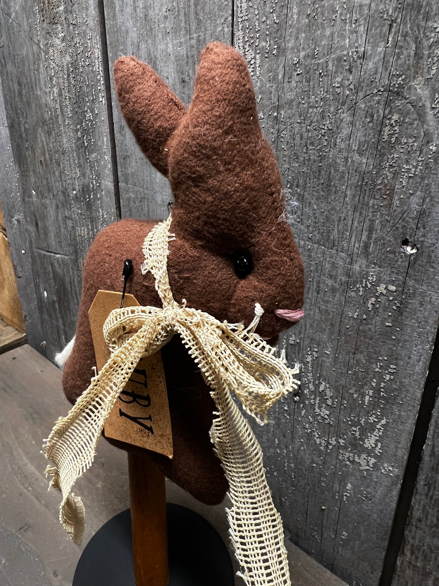 SMALL RABBIT, 11.5", Assorted/ Spool Base