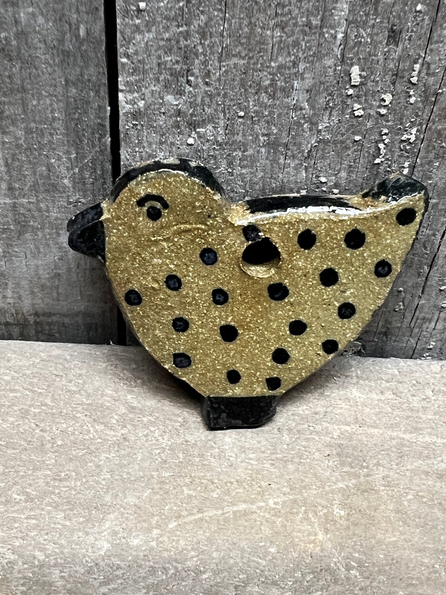 Ornament, Pottery, 2.5", HEN