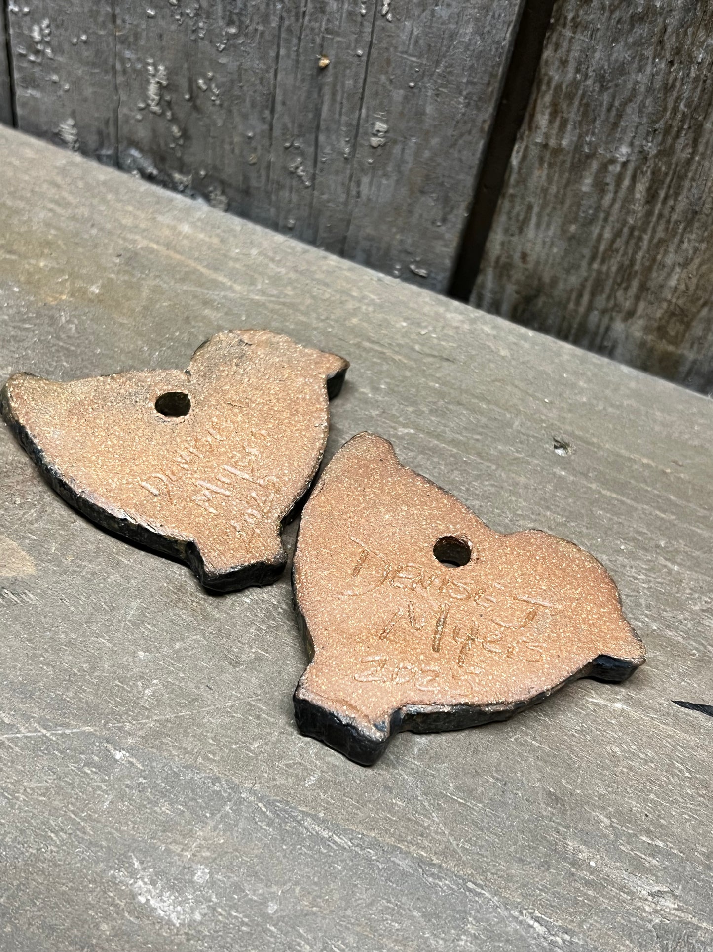 Ornament, Pottery, 2.5", HEN