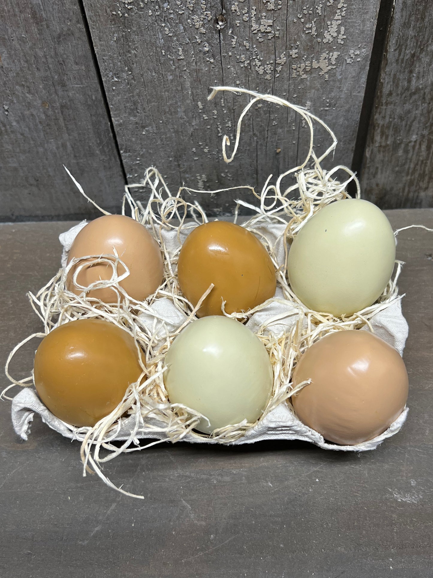 EGGS, SET/6, Resin, MIXED or SOLID