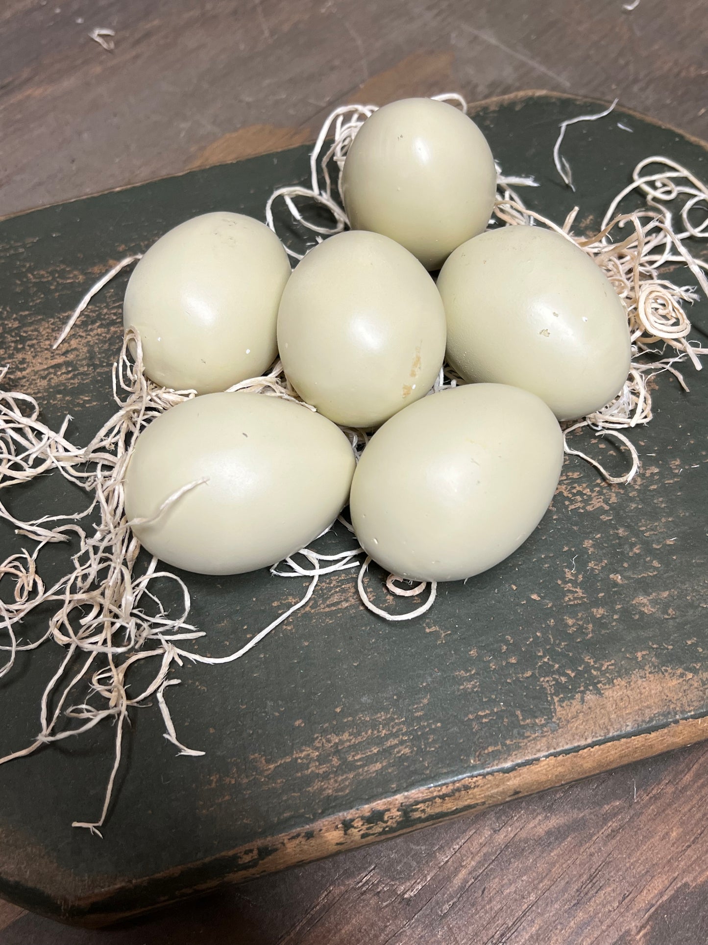 EGGS, SET/6, Resin, MIXED or SOLID