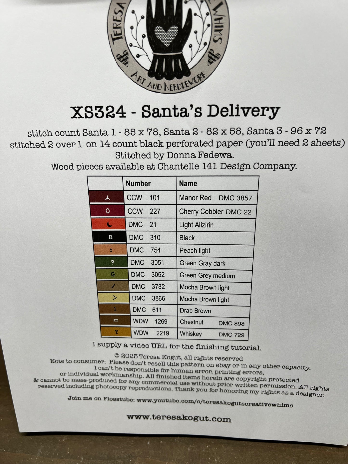 Pattern, CS, SANTA'S DELIVERY