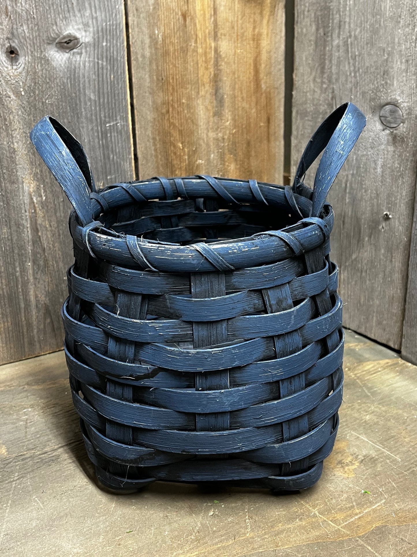 Bohemian Planter Basket, NAVY or OLDE MUSTARD
