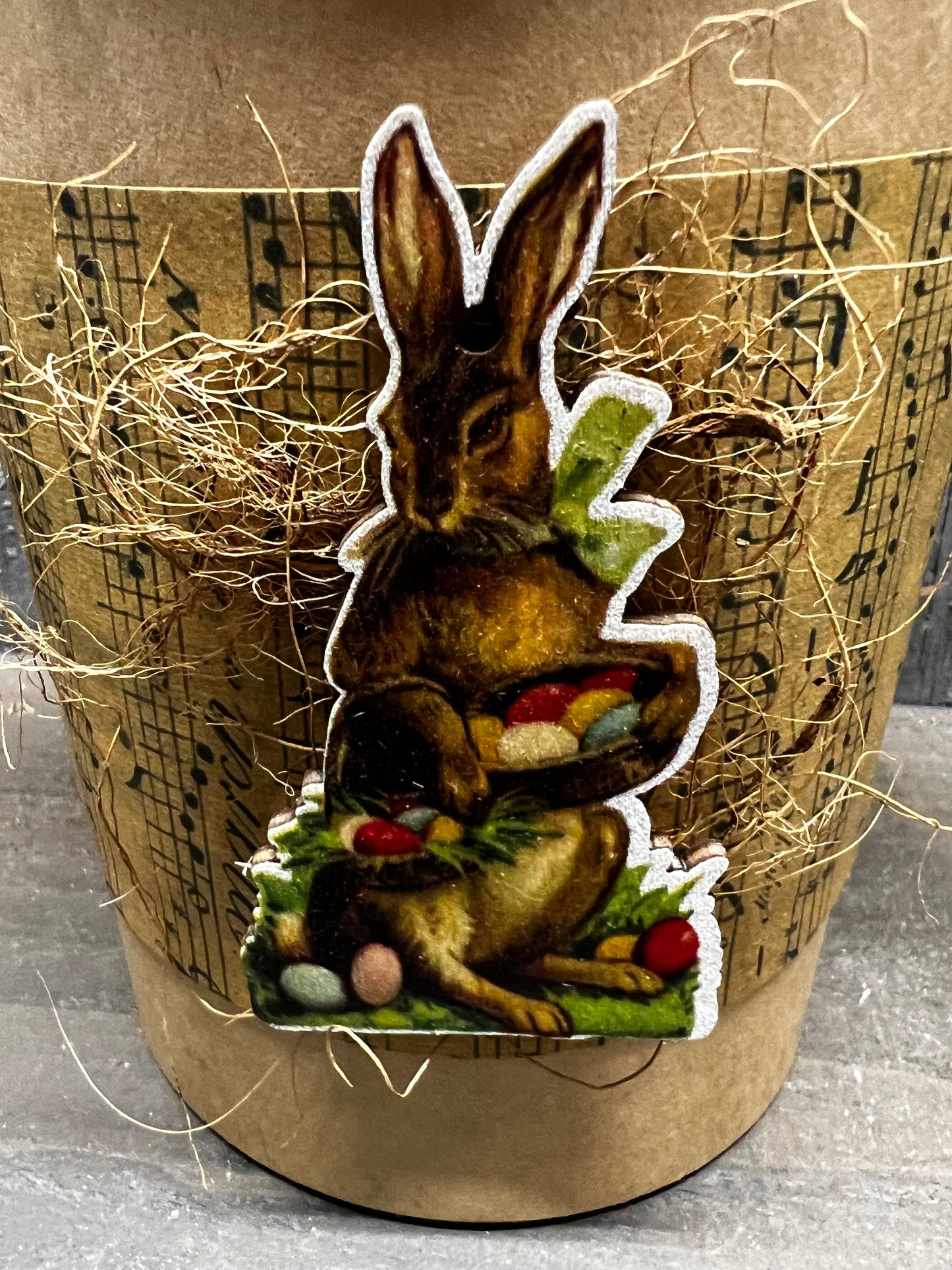 Kraft Basket w/ Grass, ASSORTED