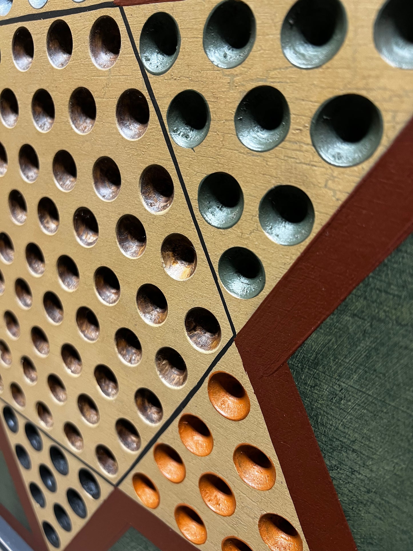 Game Board, 17.5", CHINESE CHECKERS, BARN STARS