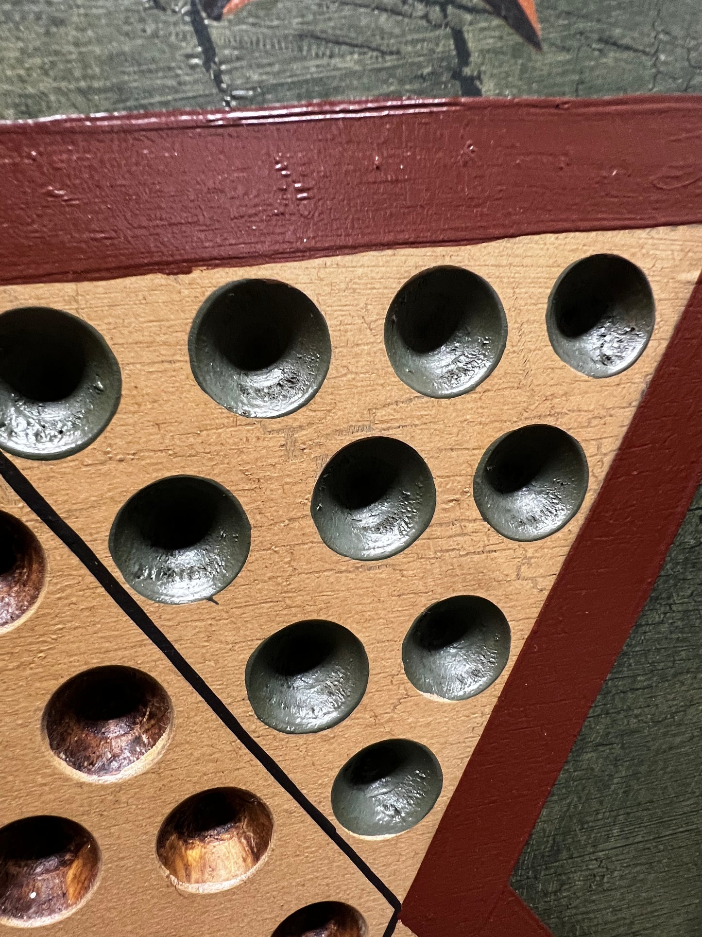 Game Board, 17.5", CHINESE CHECKERS, BARN STARS