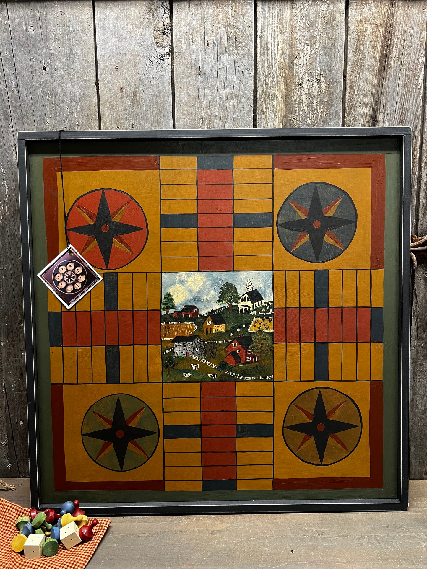 Game Board, 21", PARCHEESI, VILLAGE