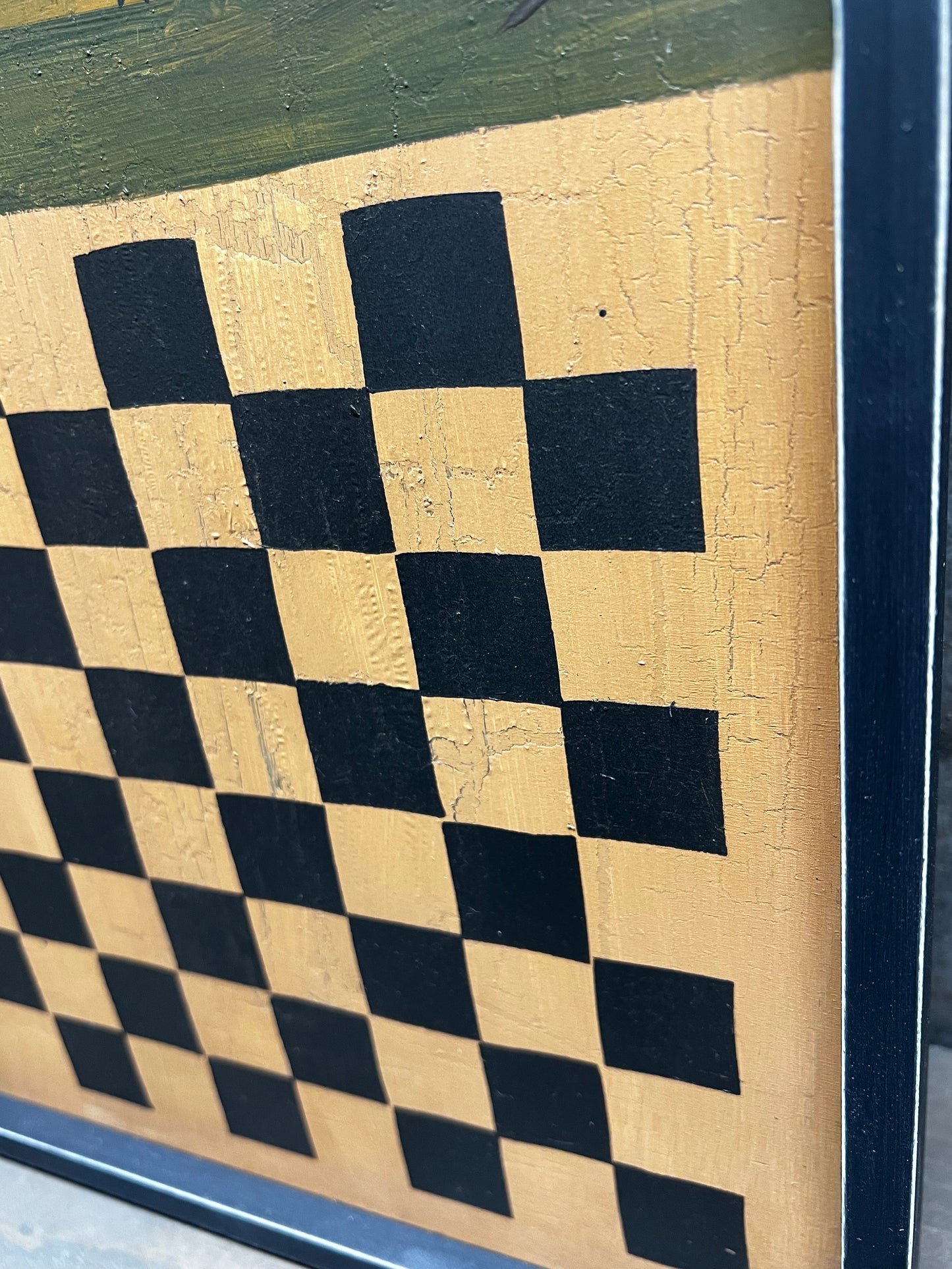 Game Board, 19", CHECKERS, FOLK SHEEP