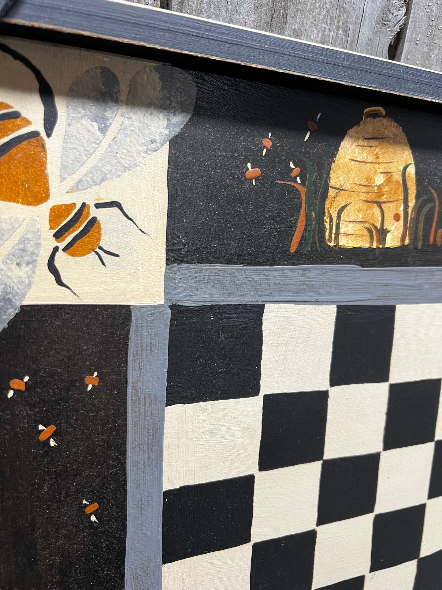 Game Board, 17.5", CHECKERS, BEE SKEP