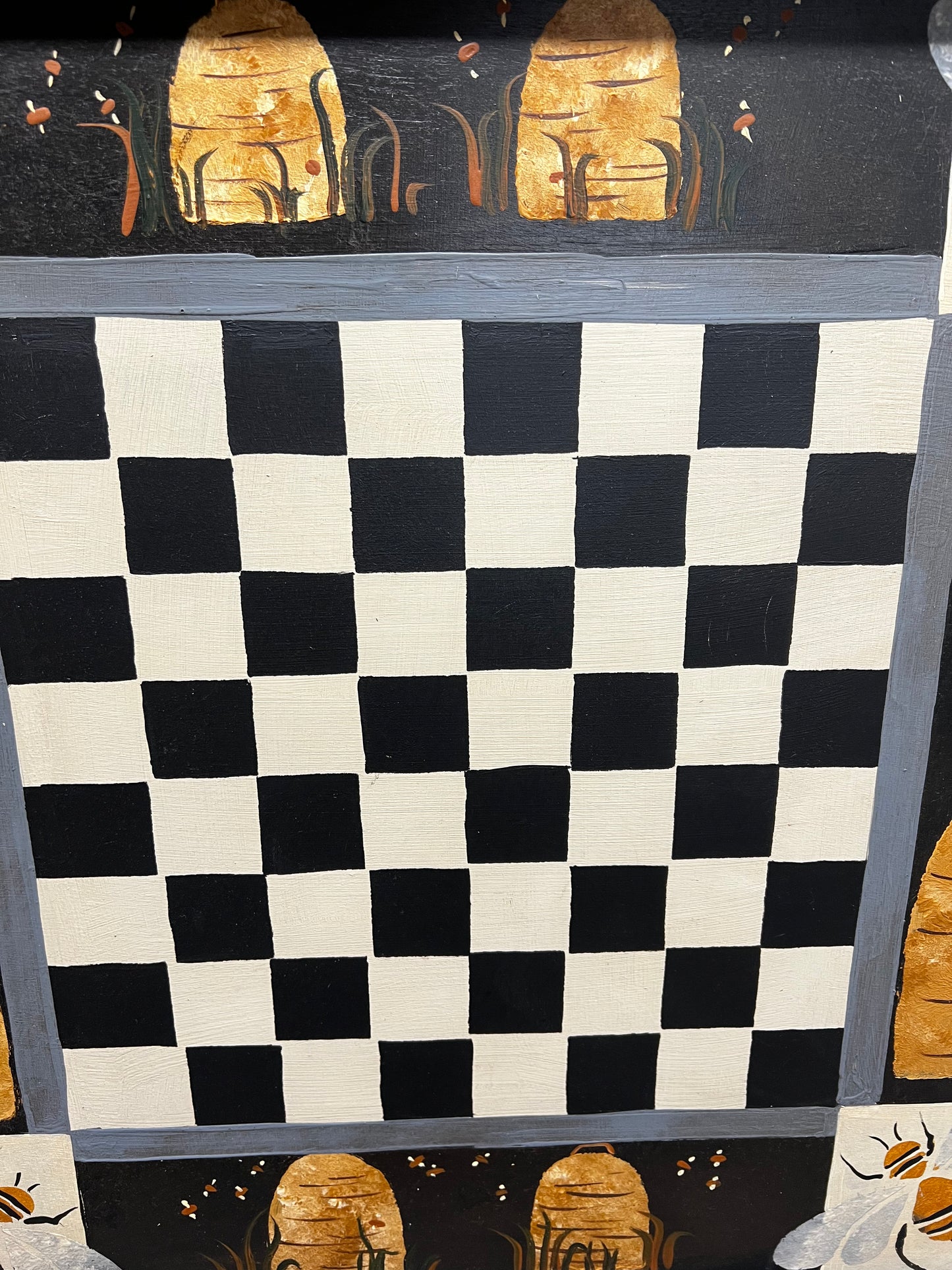 Game Board, 17.5", CHECKERS, BEE SKEP