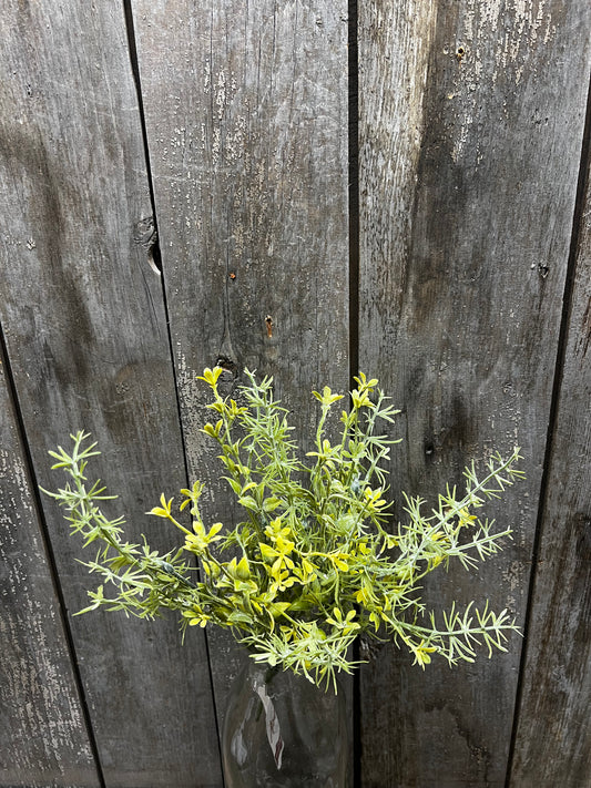 Pick, 12", YELLOW MINI FLOWERS