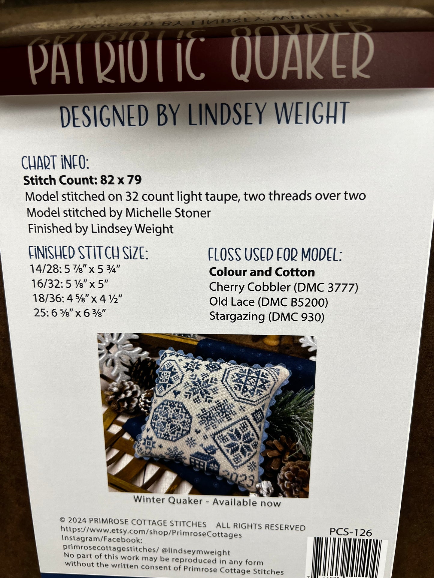 Pattern, CS, PATRIOTIC QUAKER