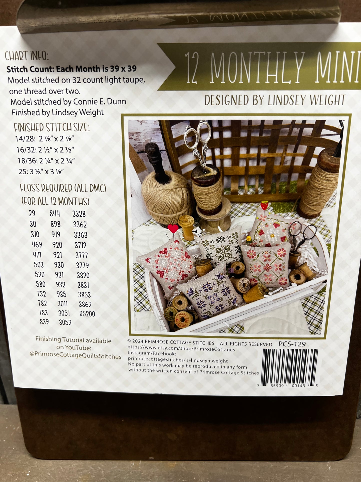 Pattern, CS, 12 MONTHLY MINIS