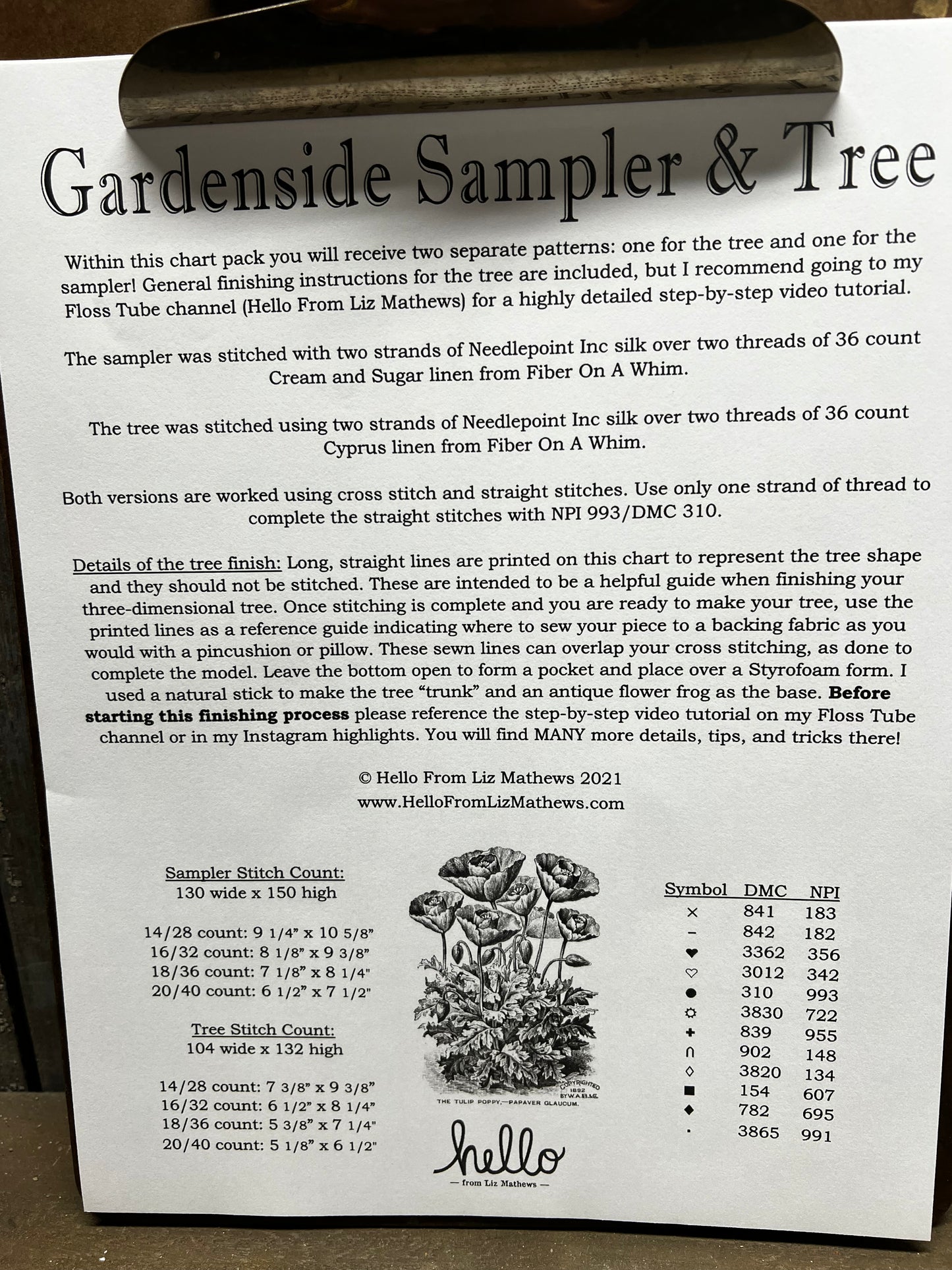 Pattern, CS, GARDENSIDE SAMPLER