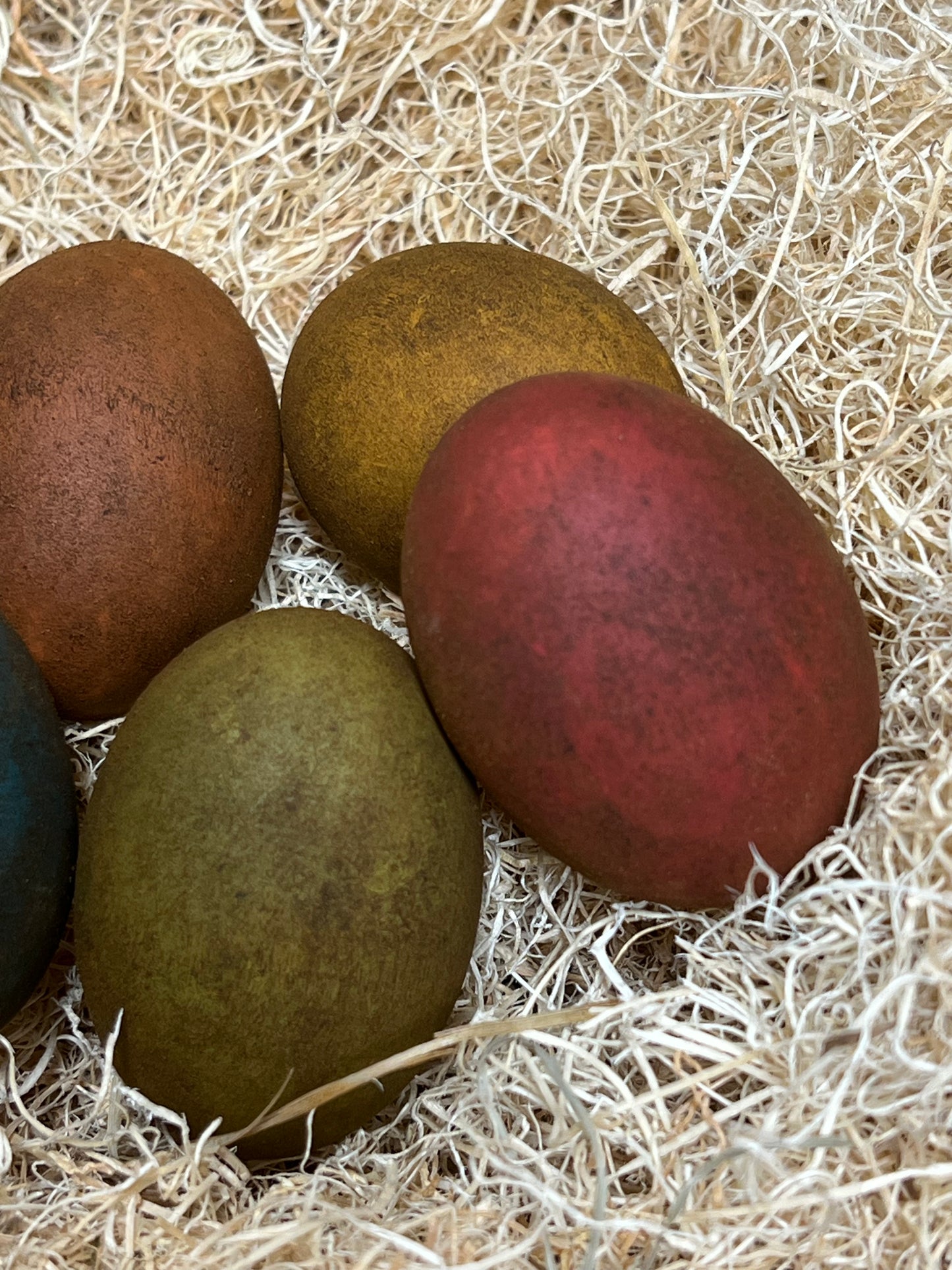 Wooden Eggs, Set/6, PRIMITIVE