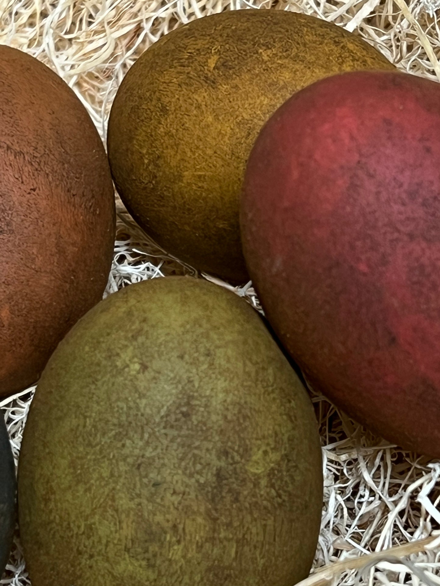 Wooden Eggs, Set/6, PRIMITIVE