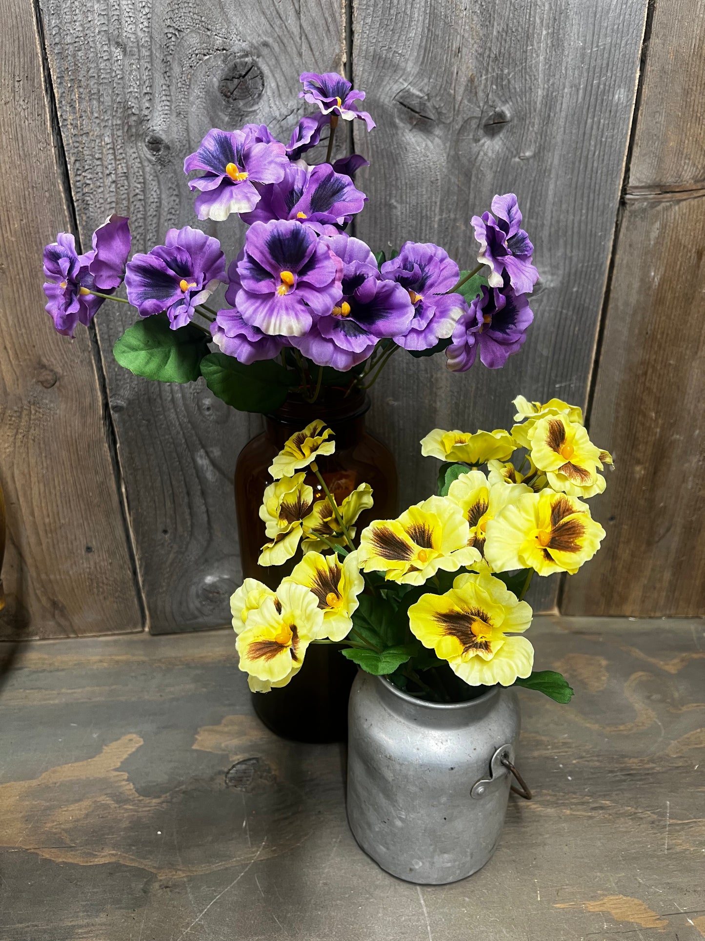 Bush, 12", PANSY, YELLOW or PURPLE