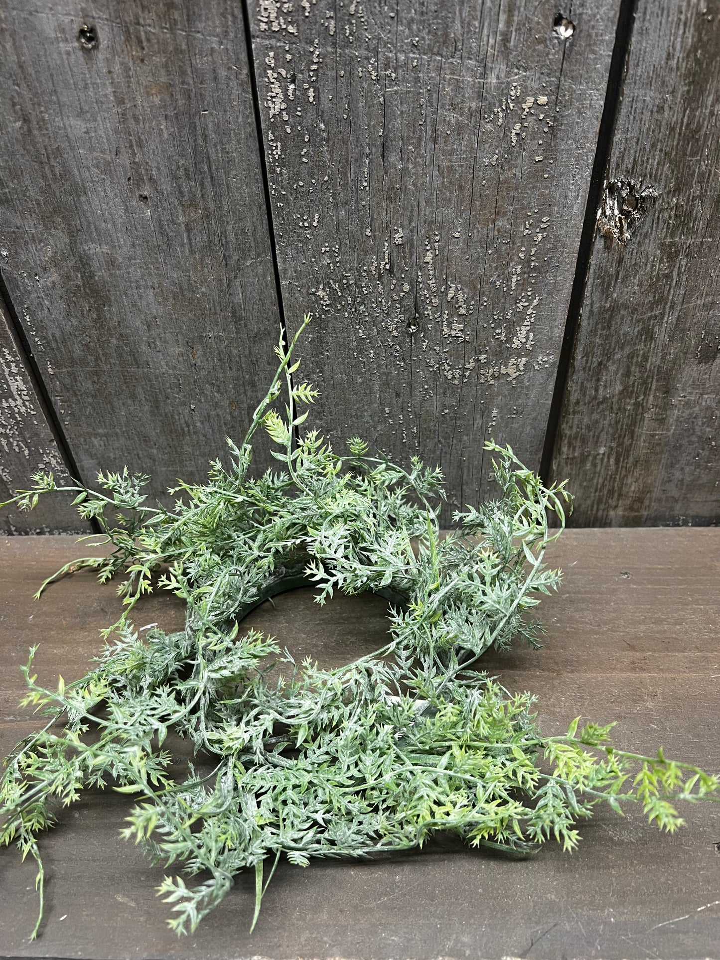 Candle Ring, 3.5", SMALL DUSTY FERN