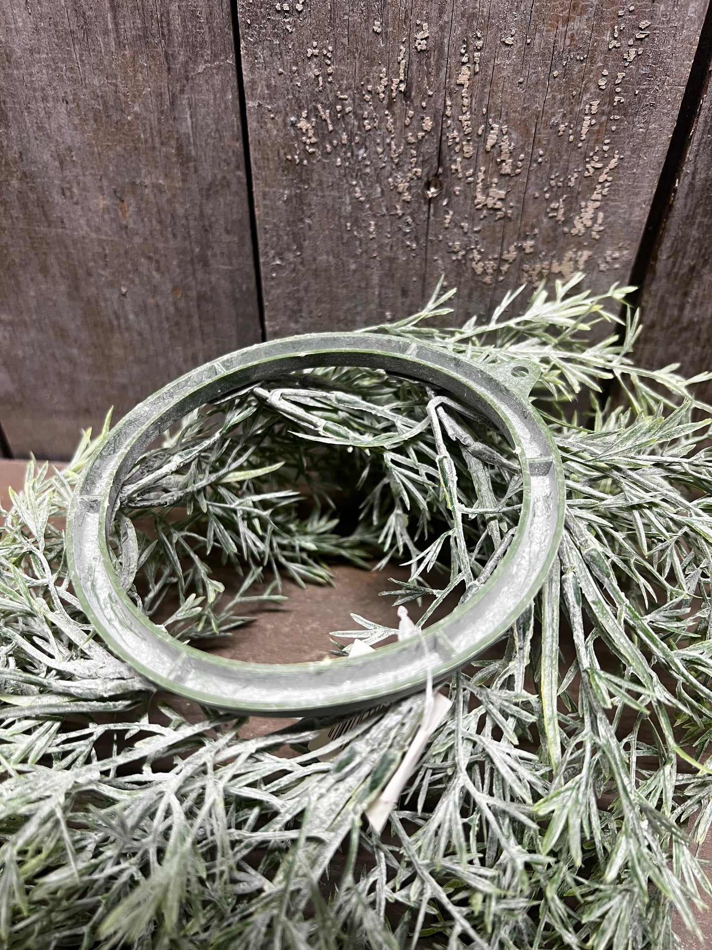 Candle Ring, 3.5", LARGE DUSTY FERN