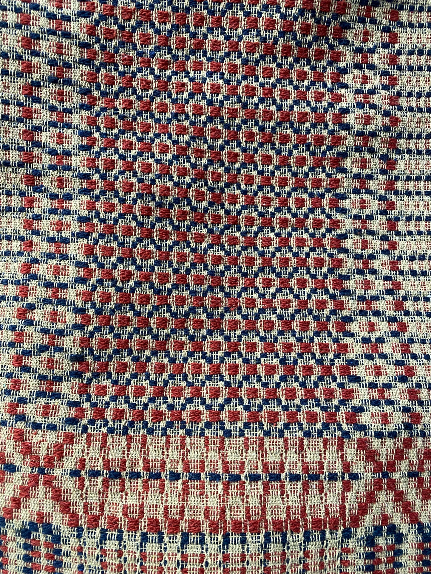 EDGEFIELD WEAVE, Brick/Navy/Linen
