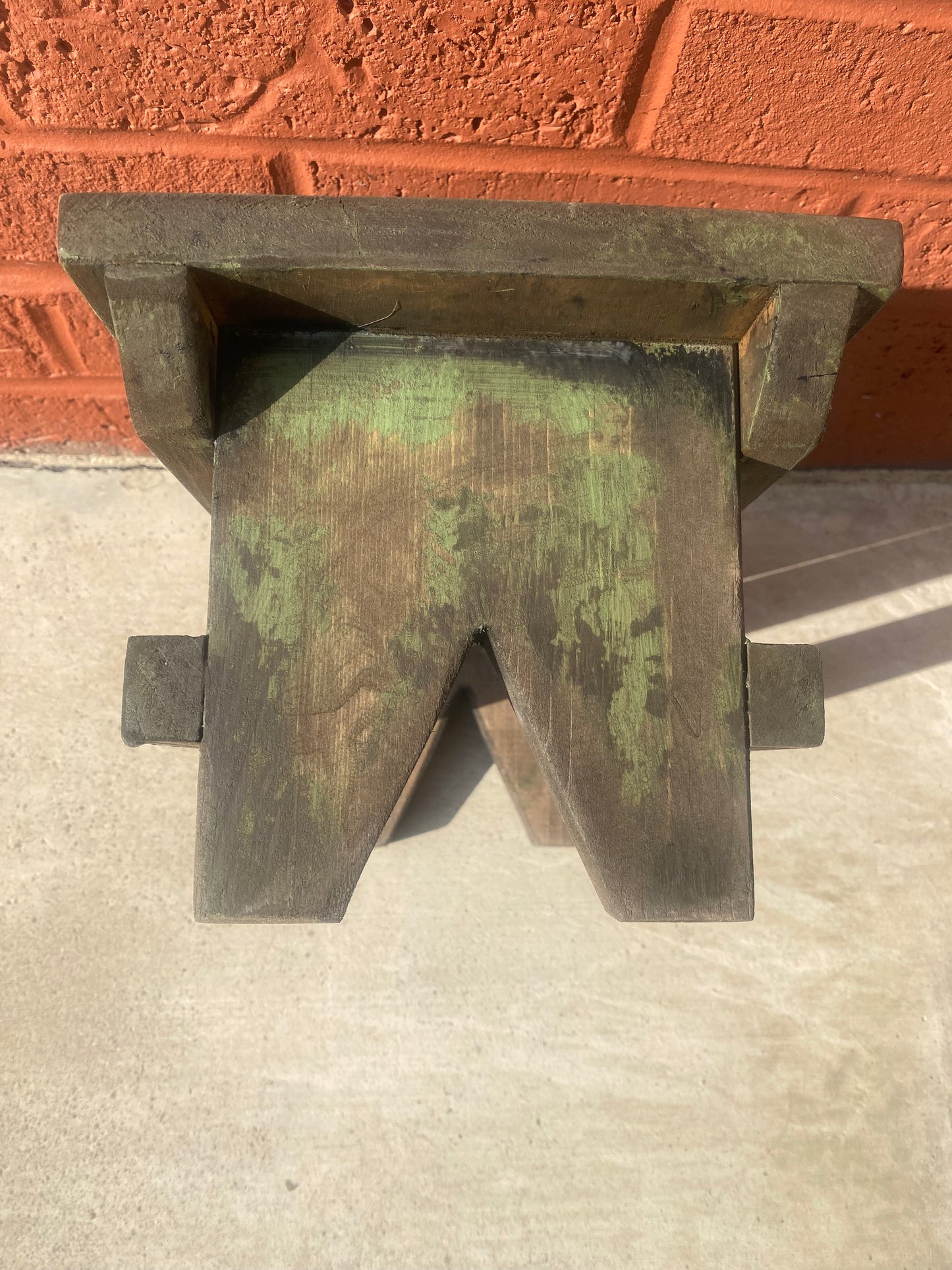 Wooden Bench, Small, TAVERN GREEN